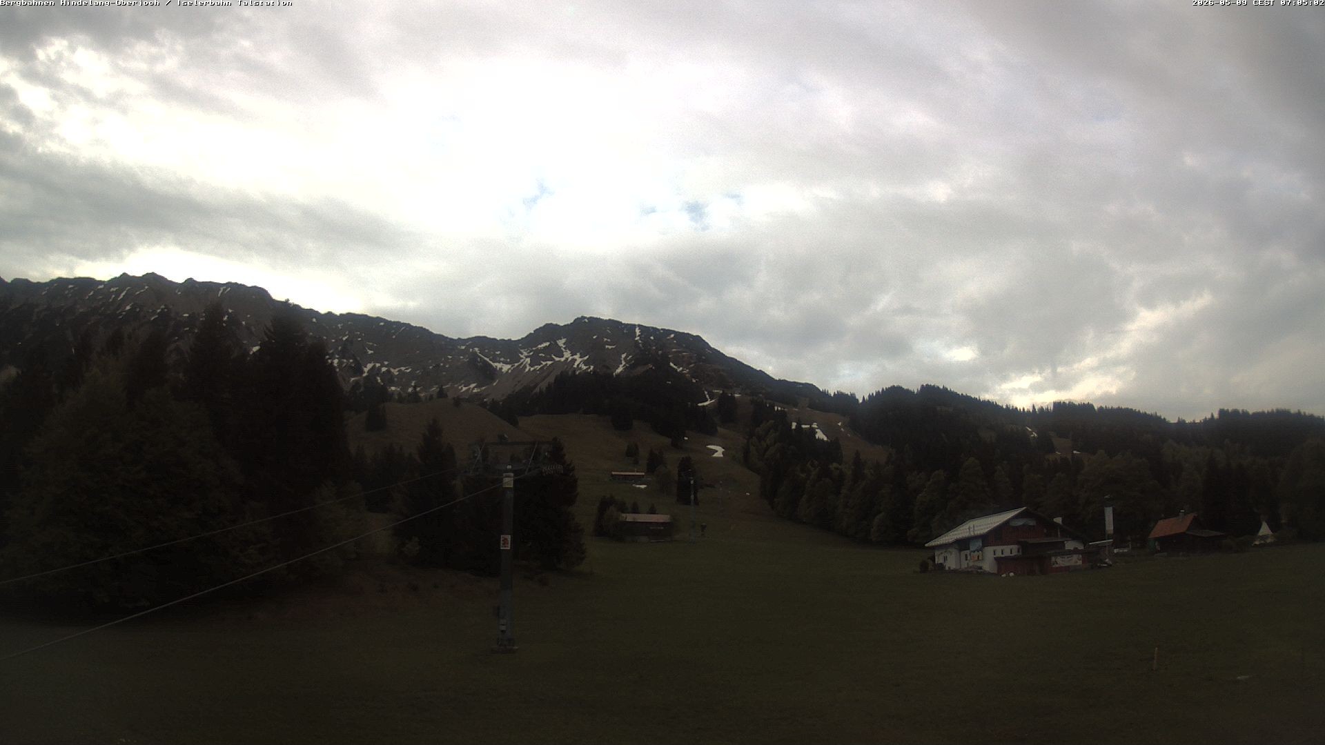 Archiv Foto Webcam Oberjoch - Blick zum Iseler