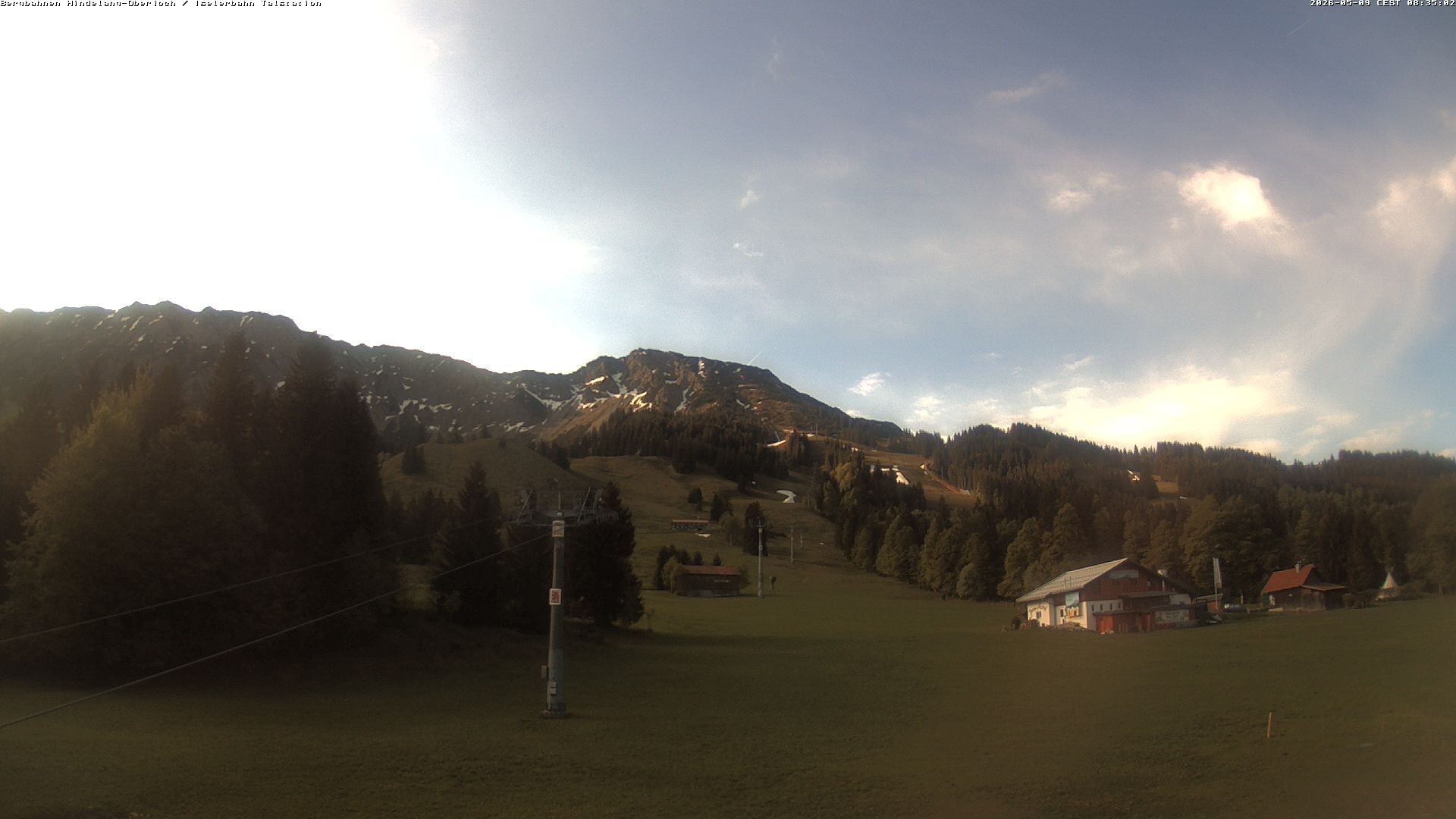Archiv Foto Webcam Oberjoch - Blick zum Iseler