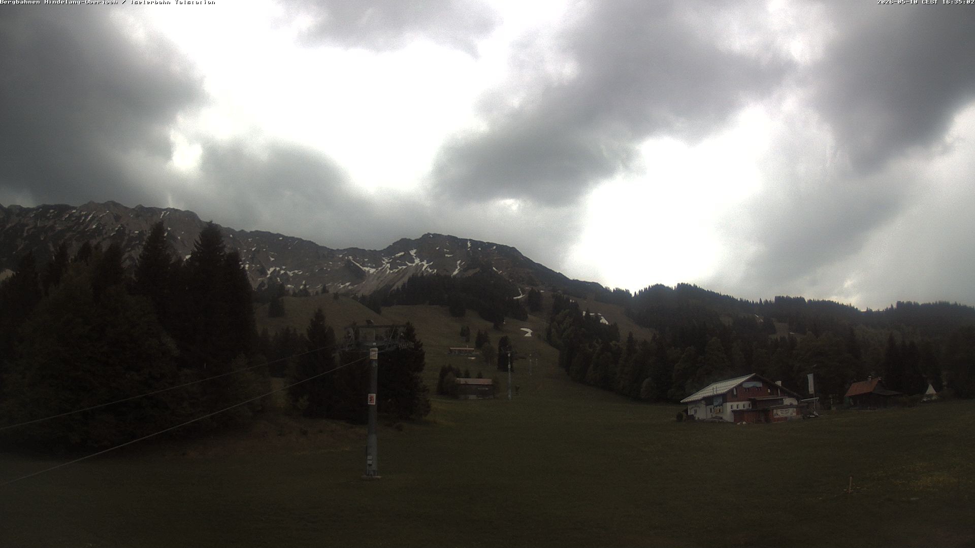 Archiv Foto Webcam Oberjoch - Blick zum Iseler