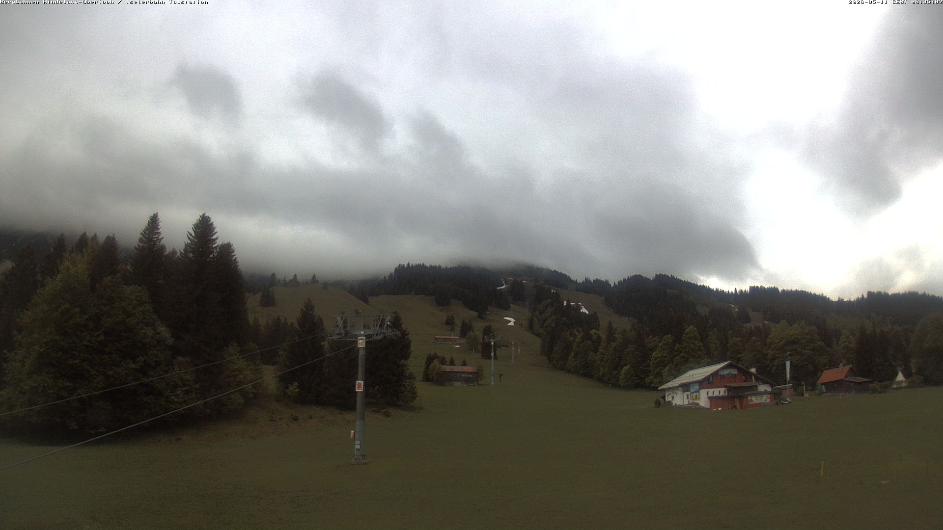 Archiv Foto Webcam Oberjoch - Blick zum Iseler