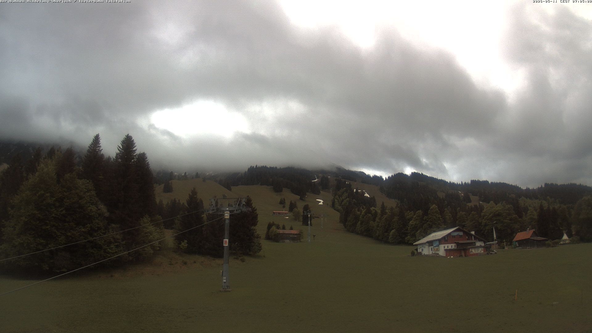 Archiv Foto Webcam Oberjoch - Blick zum Iseler