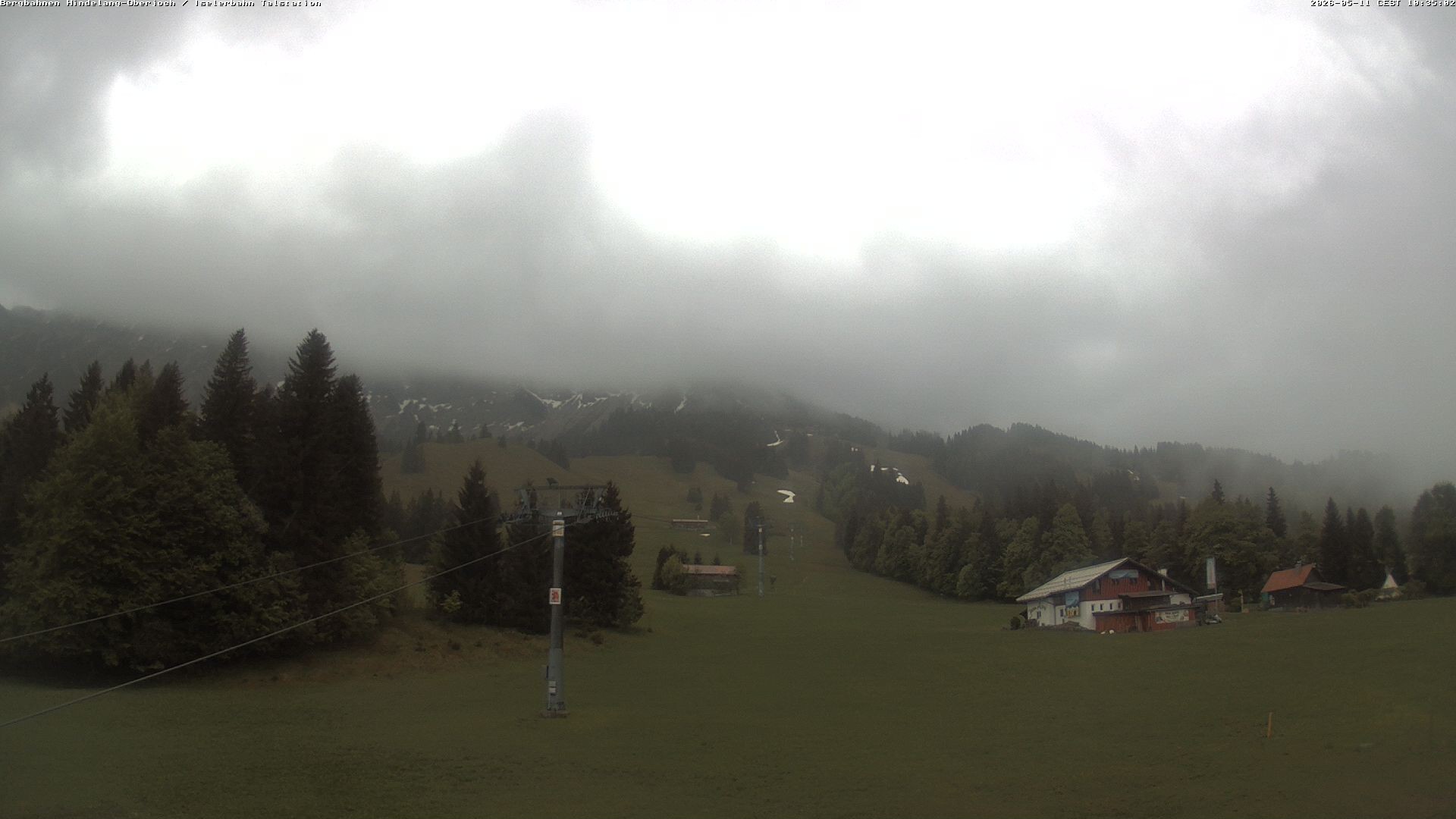 Archiv Foto Webcam Oberjoch - Blick zum Iseler