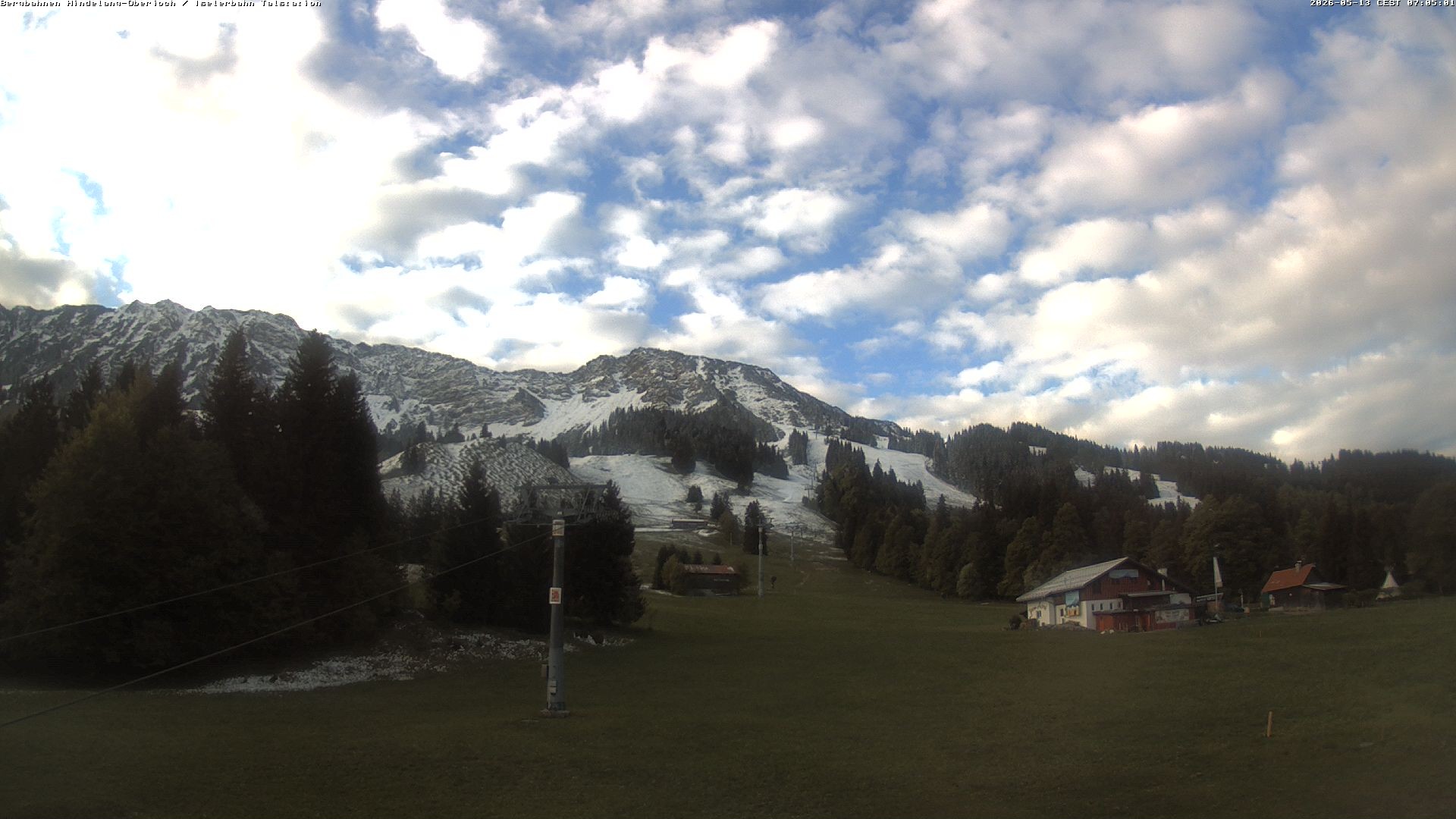 Archiv Foto Webcam Oberjoch - Blick zum Iseler