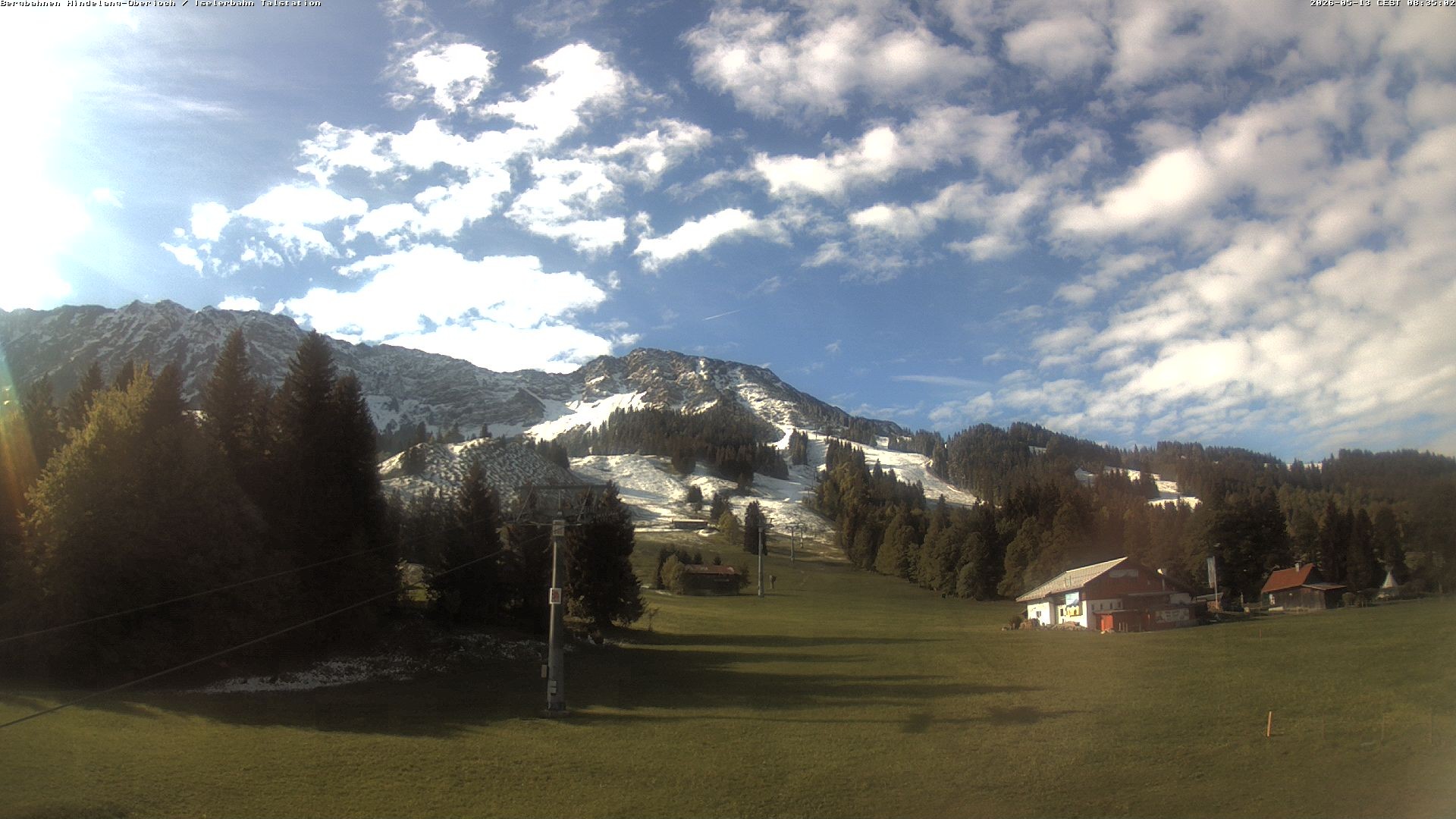 Archiv Foto Webcam Oberjoch - Blick zum Iseler