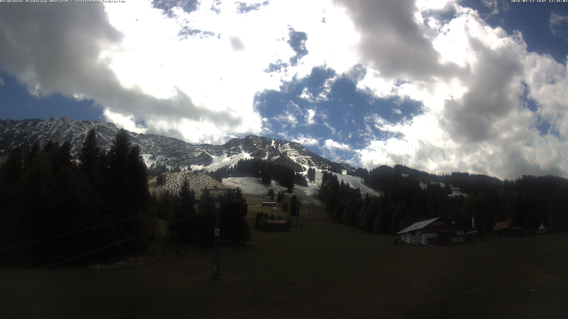 Archiv Foto Webcam Oberjoch - Blick zum Iseler