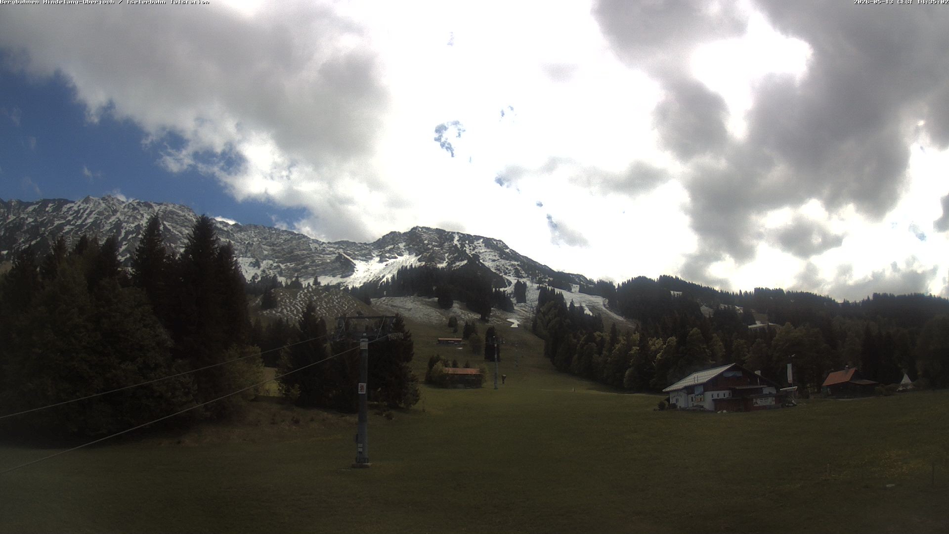 Archiv Foto Webcam Oberjoch - Blick zum Iseler