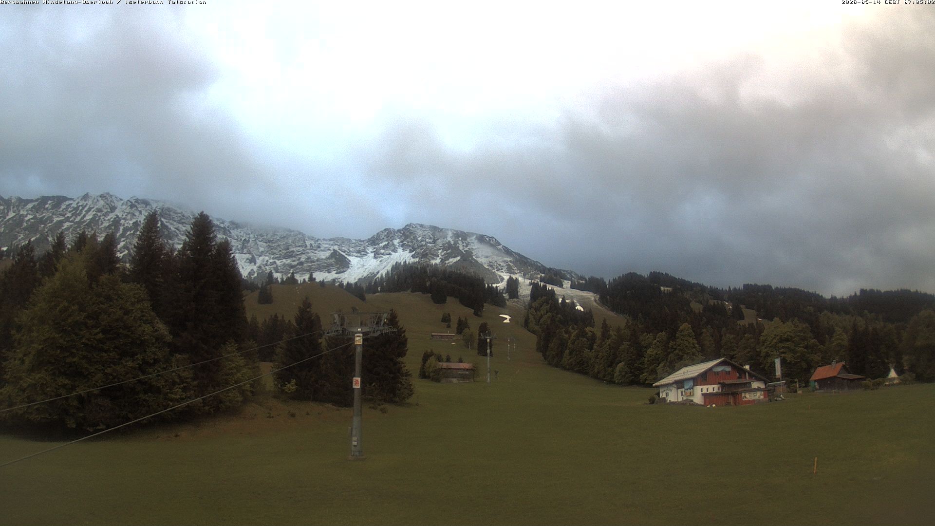 Archiv Foto Webcam Oberjoch - Blick zum Iseler