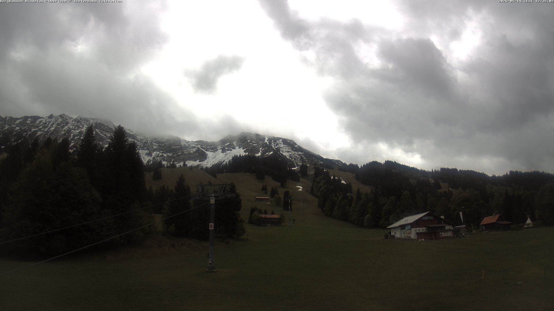 Archiv Foto Webcam Oberjoch - Blick zum Iseler