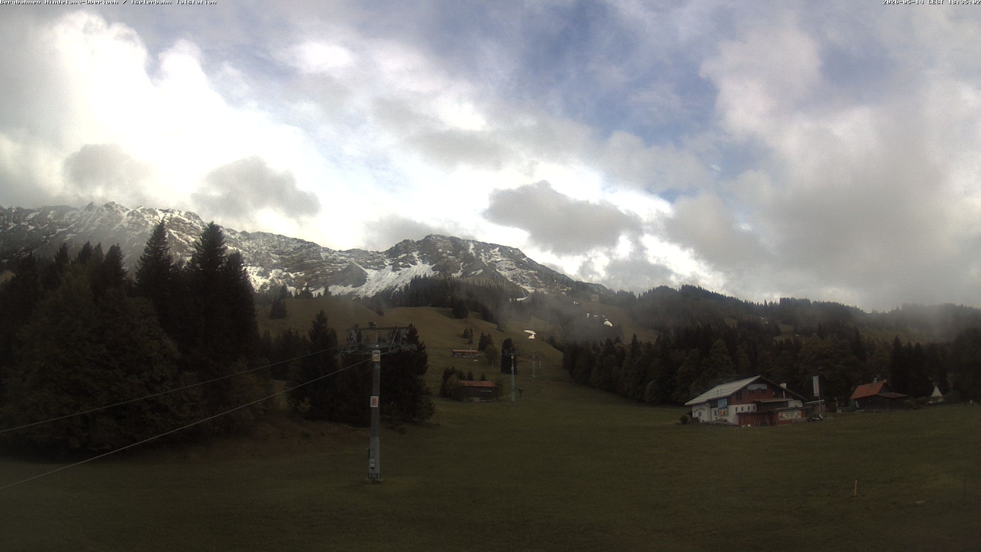 Archiv Foto Webcam Oberjoch - Blick zum Iseler