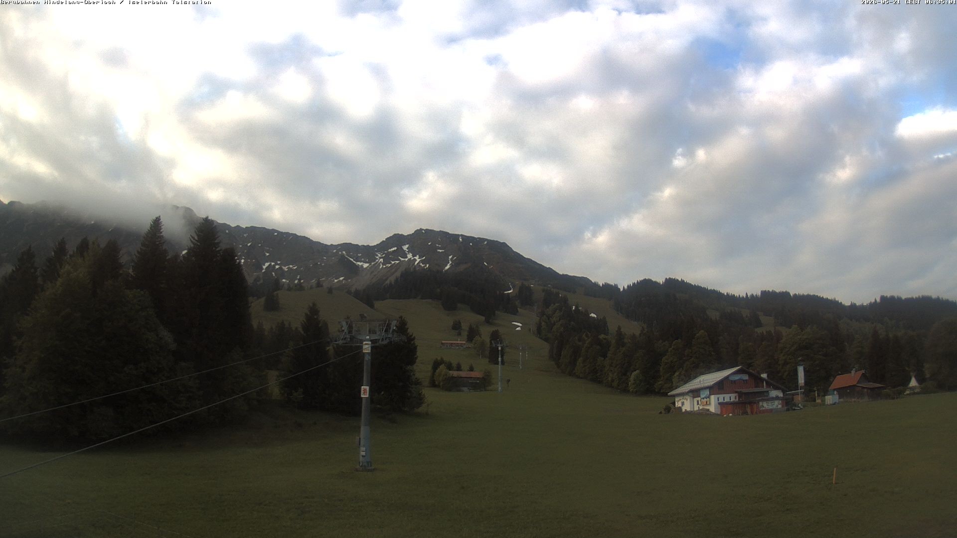Archiv Foto Webcam Oberjoch - Blick zum Iseler