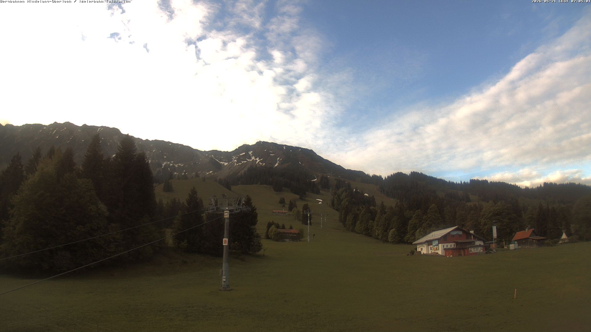 Archiv Foto Webcam Oberjoch - Blick zum Iseler