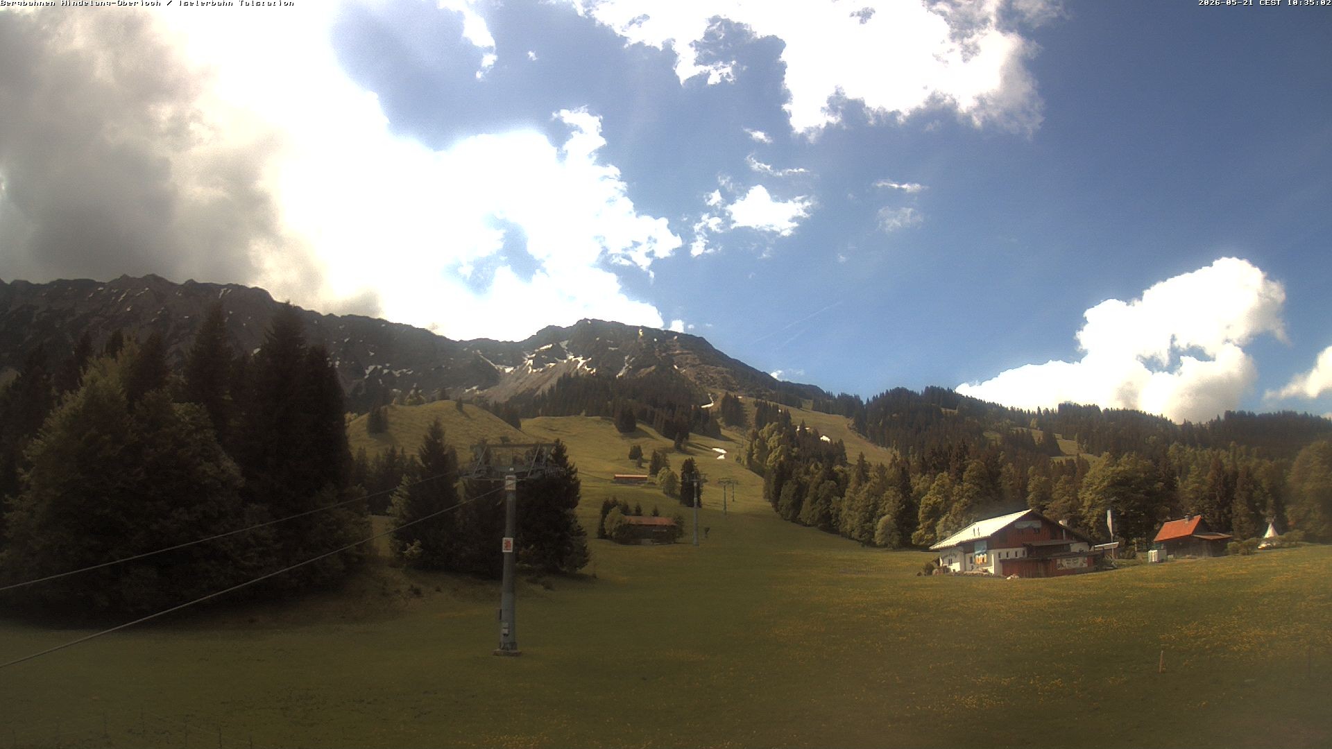 Archiv Foto Webcam Oberjoch - Blick zum Iseler