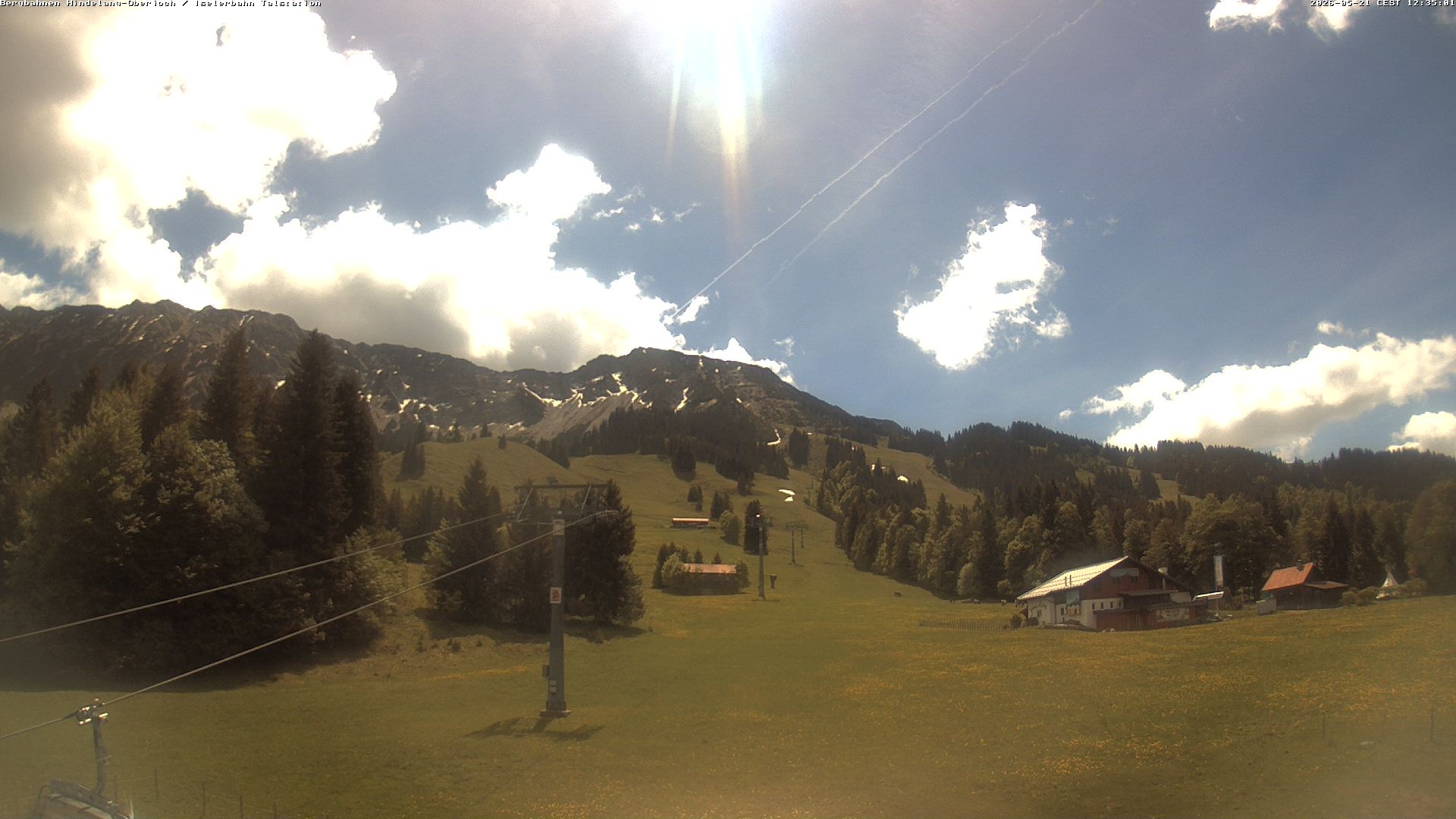 Archiv Foto Webcam Oberjoch - Blick zum Iseler