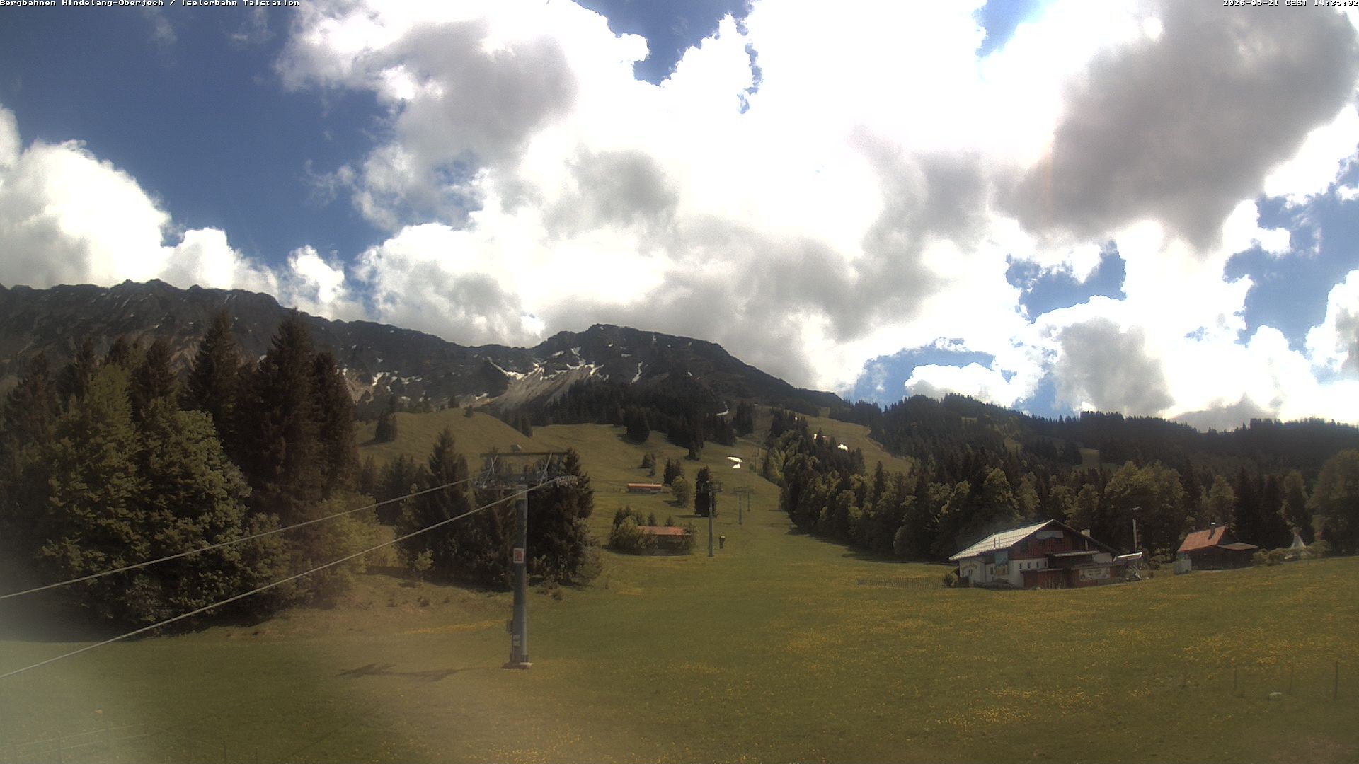 Archiv Foto Webcam Oberjoch - Blick zum Iseler