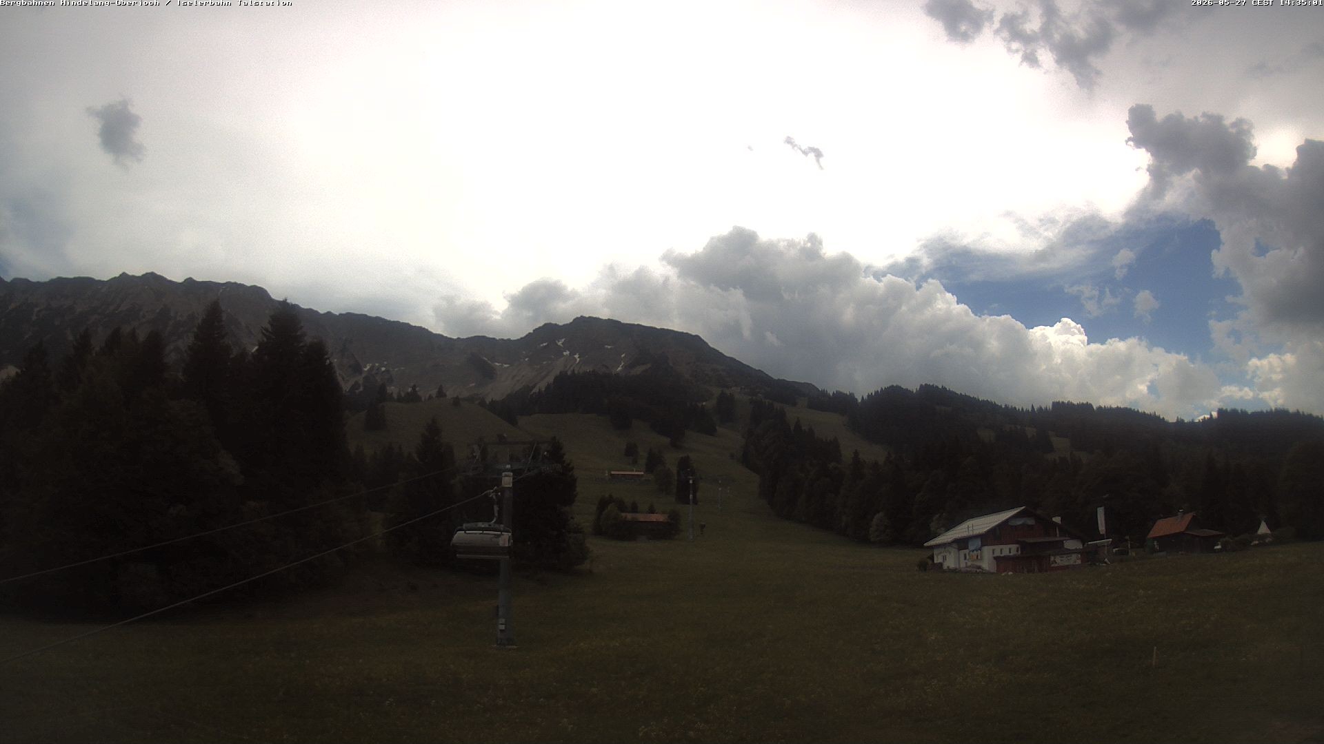 Archiv Foto Webcam Oberjoch - Blick zum Iseler
