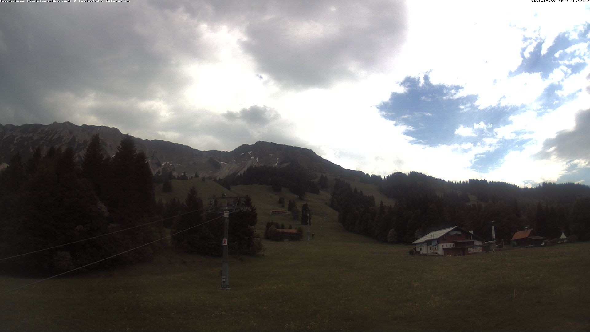 Archiv Foto Webcam Oberjoch - Blick zum Iseler