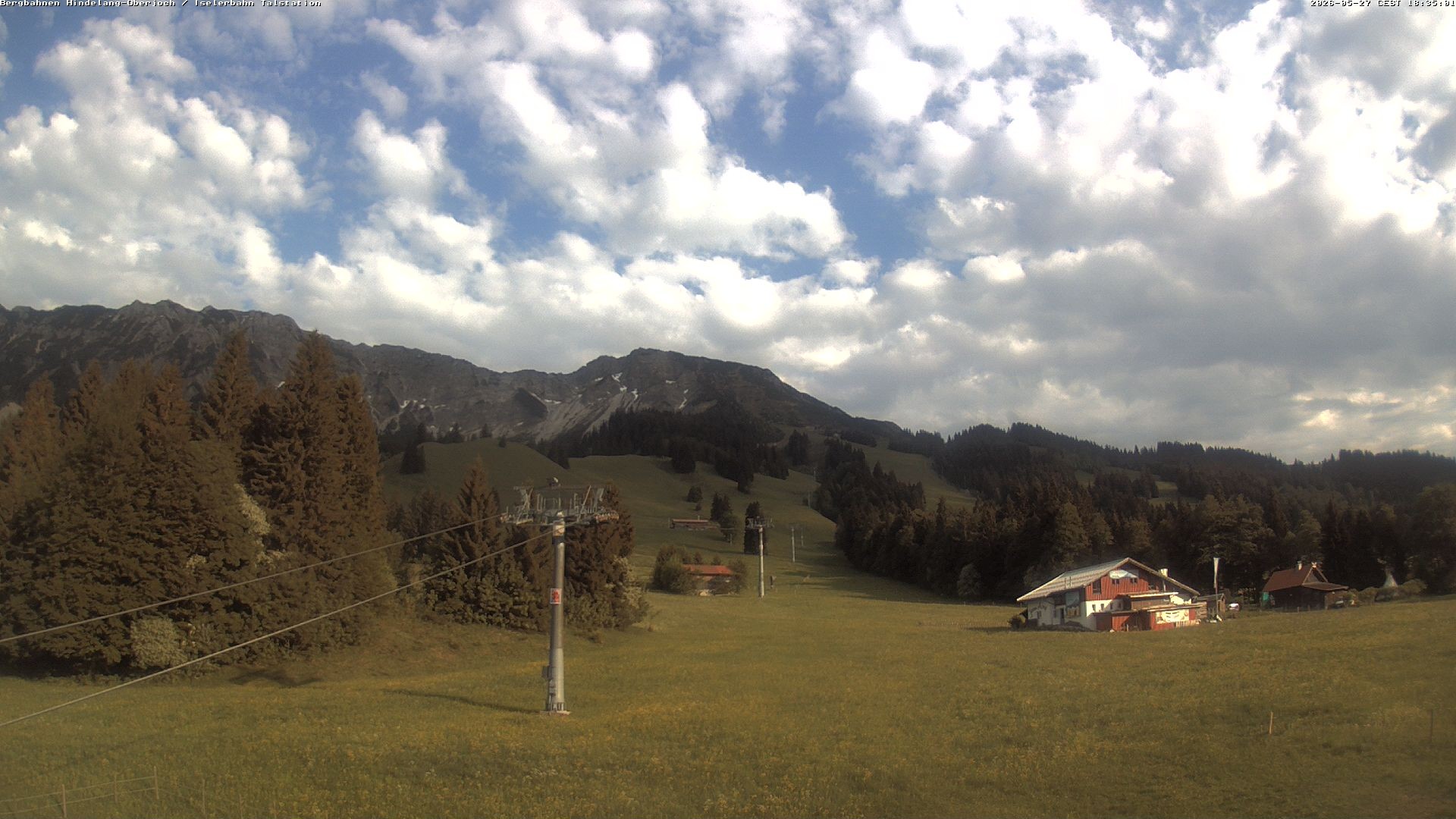 Archiv Foto Webcam Oberjoch - Blick zum Iseler