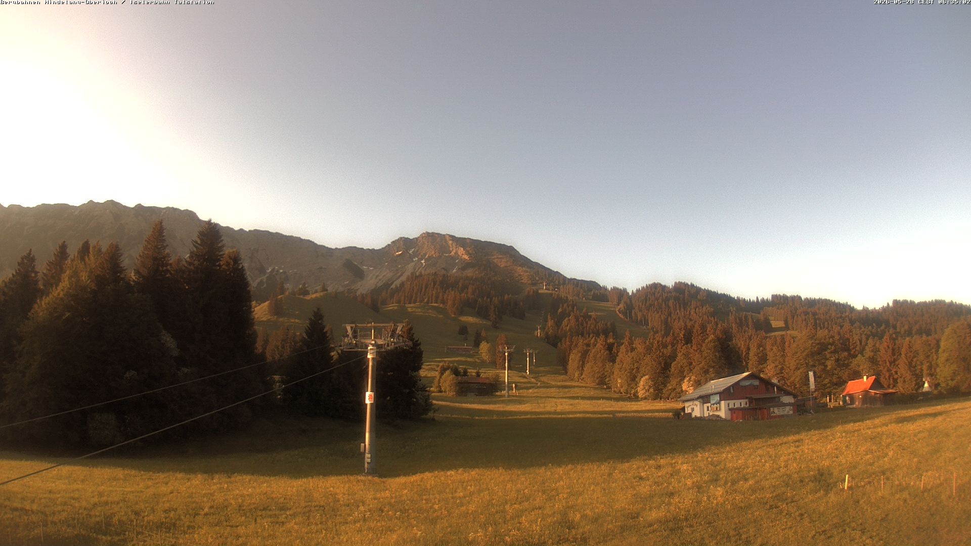 Archiv Foto Webcam Oberjoch - Blick zum Iseler