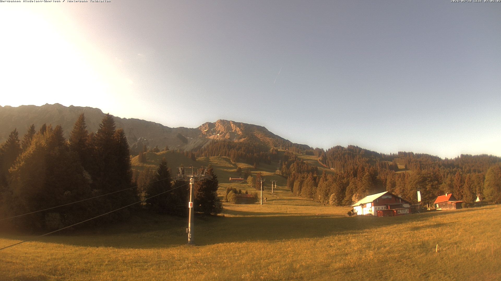 Archiv Foto Webcam Oberjoch - Blick zum Iseler