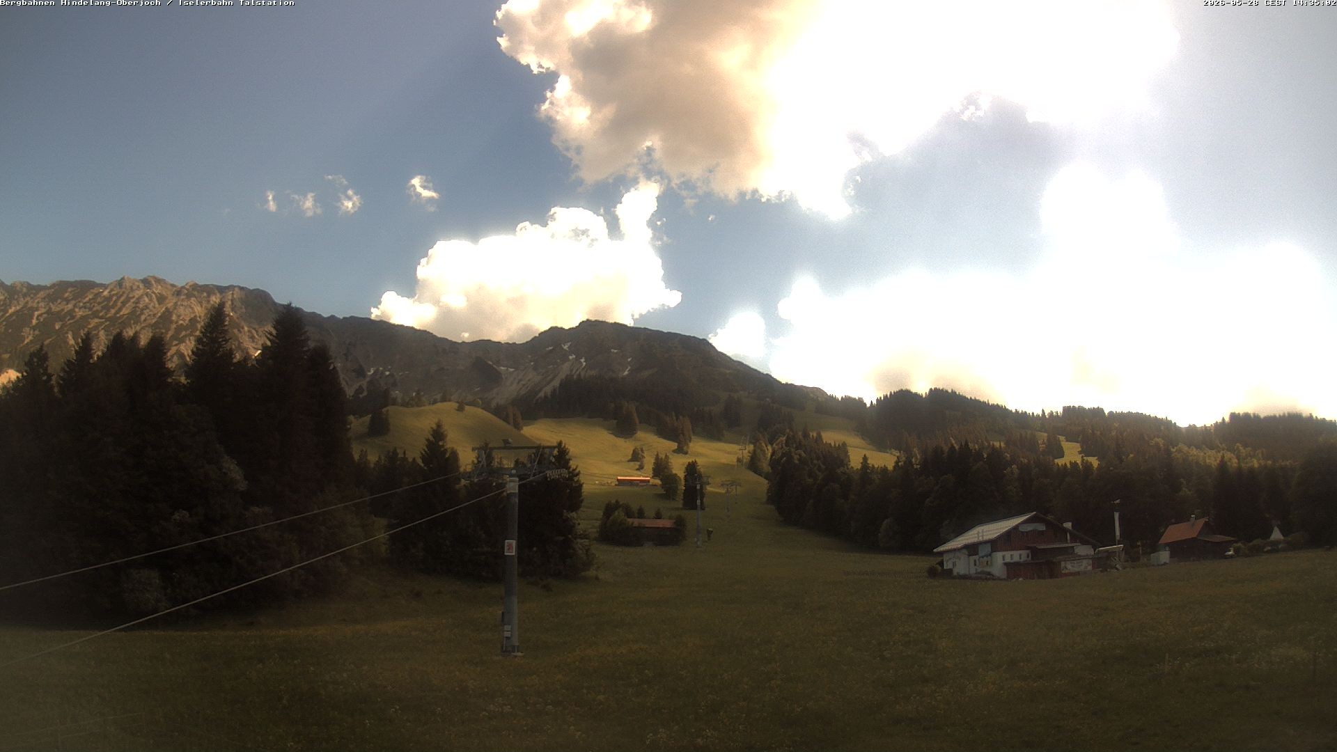 Archiv Foto Webcam Oberjoch - Blick zum Iseler