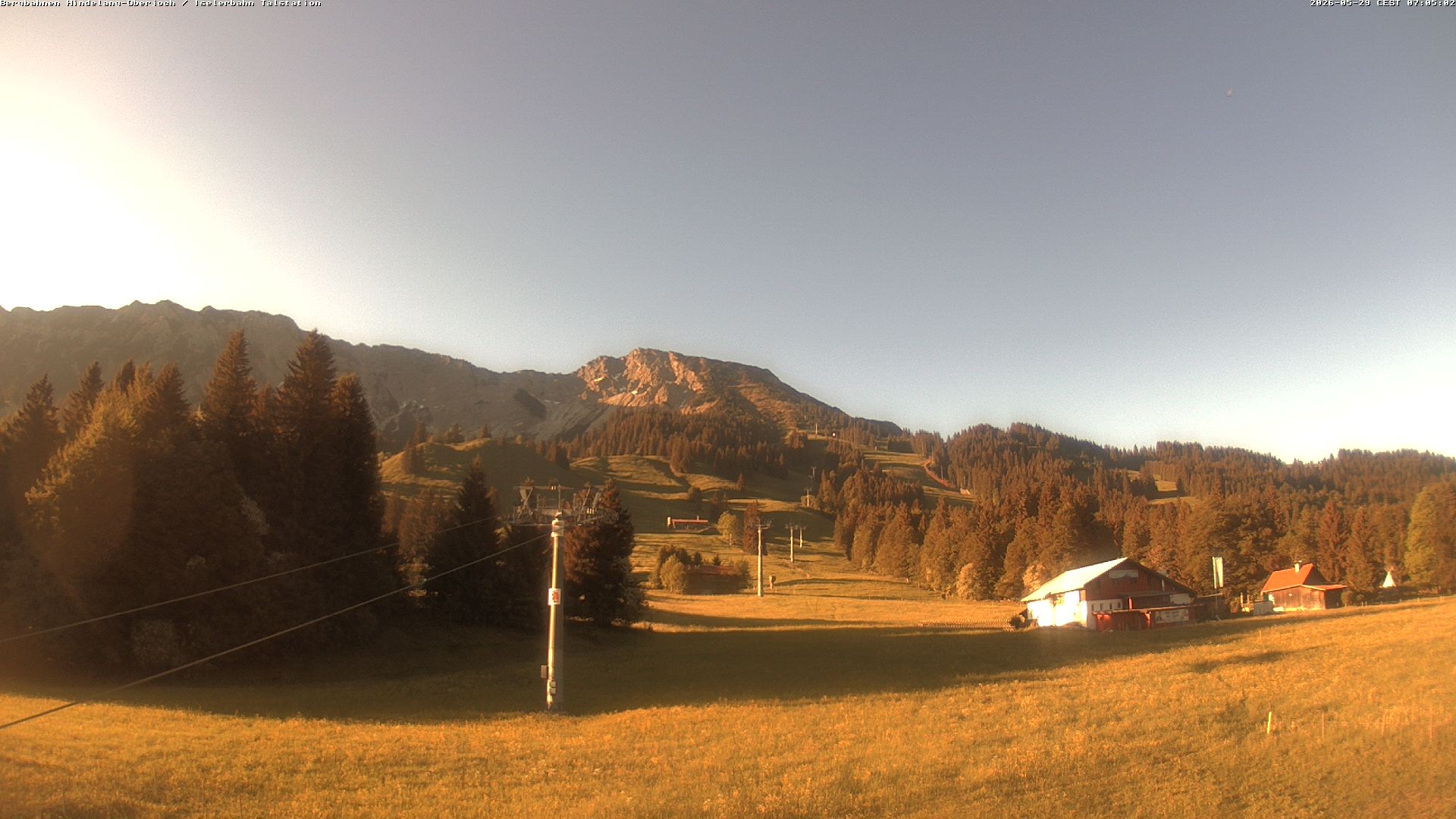 Archiv Foto Webcam Oberjoch - Blick zum Iseler