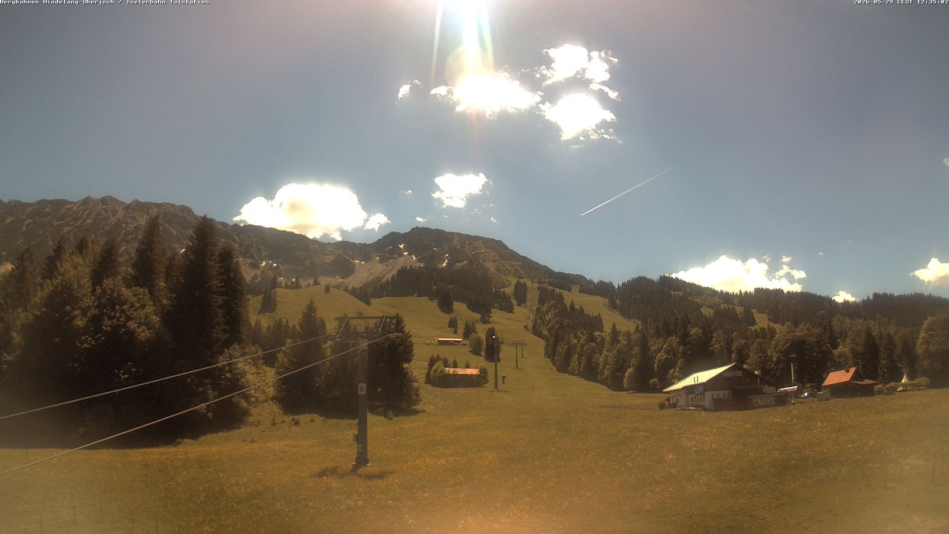 Archiv Foto Webcam Oberjoch - Blick zum Iseler