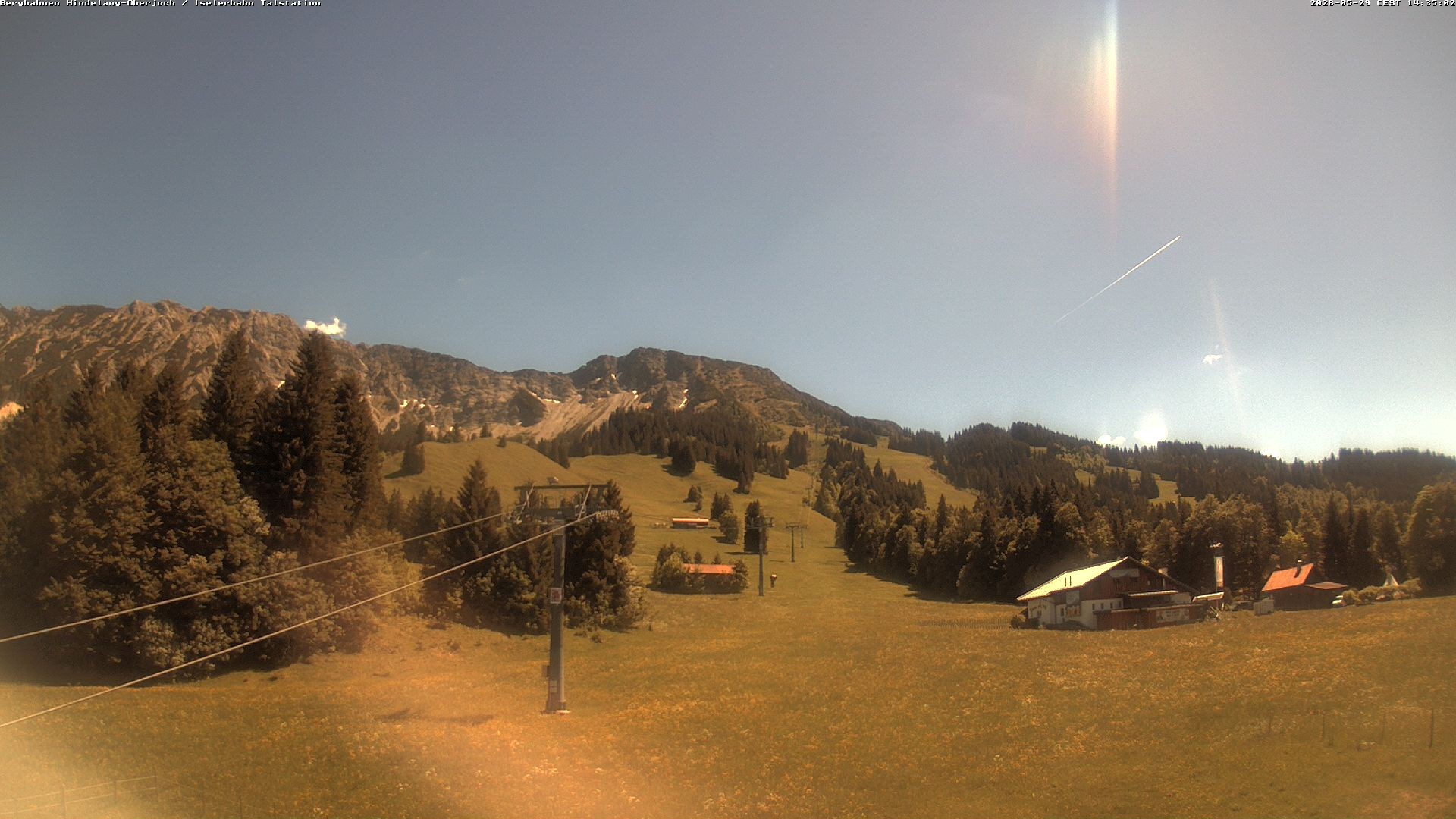 Archiv Foto Webcam Oberjoch - Blick zum Iseler