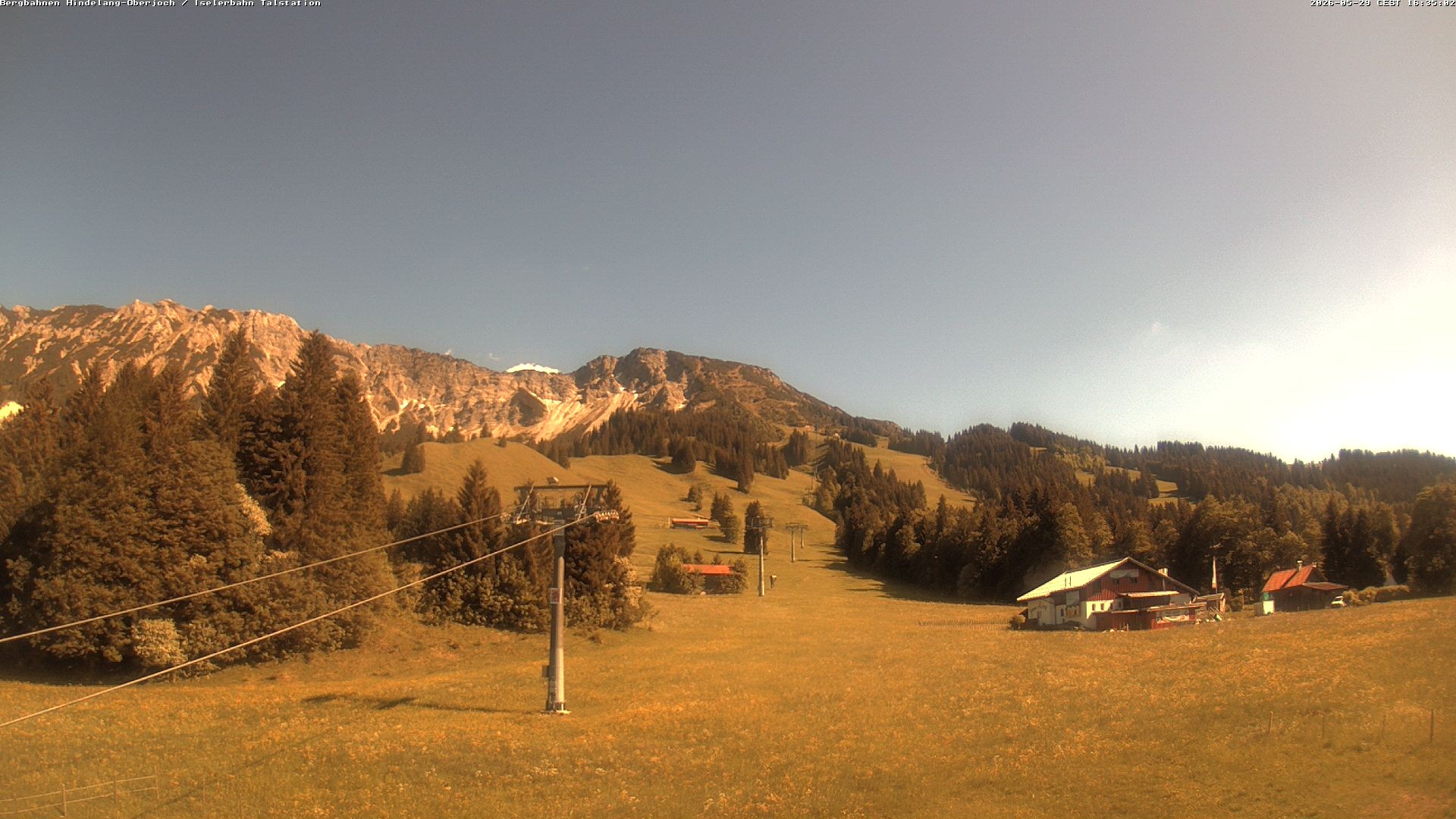 Archiv Foto Webcam Oberjoch - Blick zum Iseler