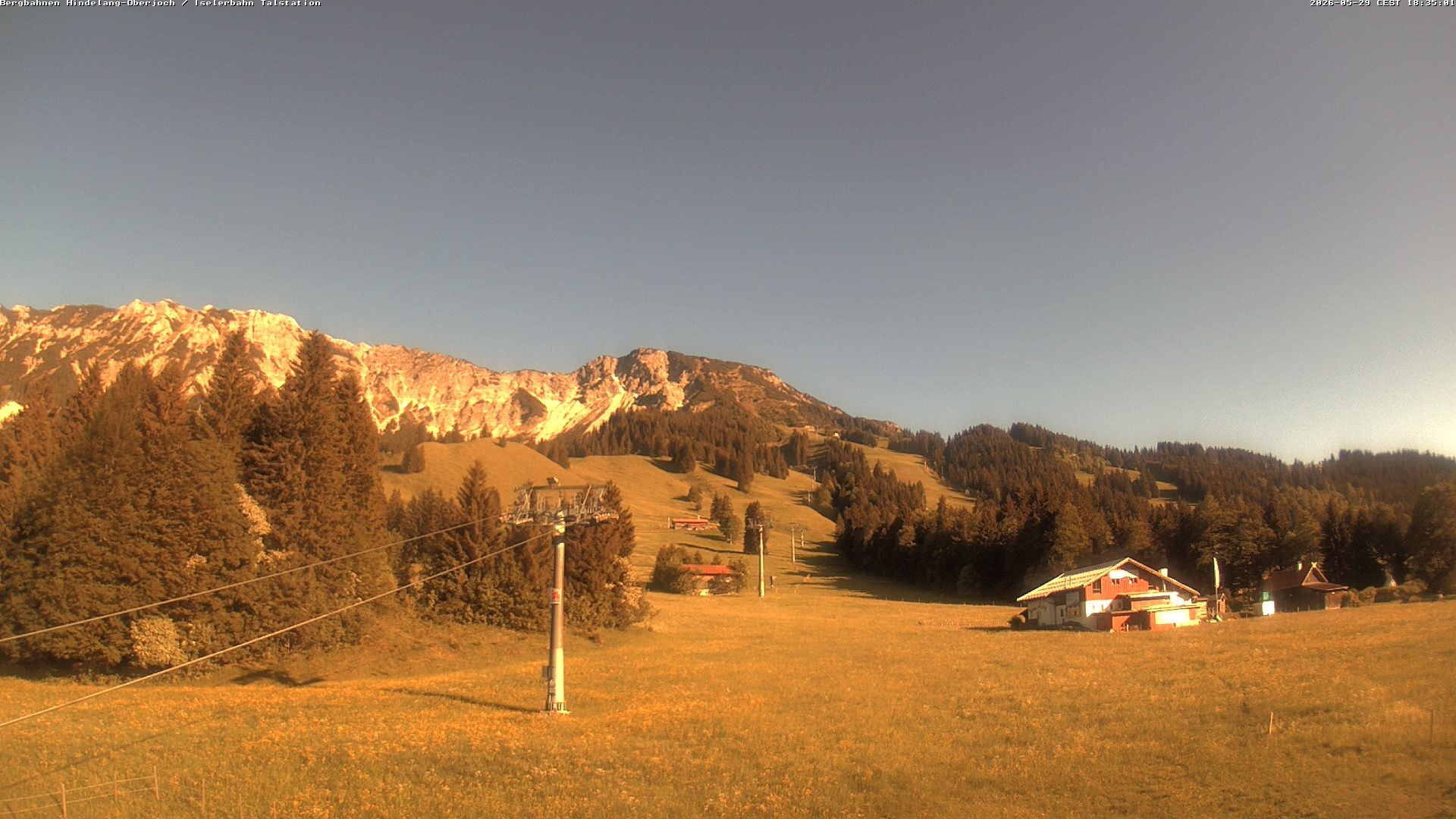 Archiv Foto Webcam Oberjoch - Blick zum Iseler