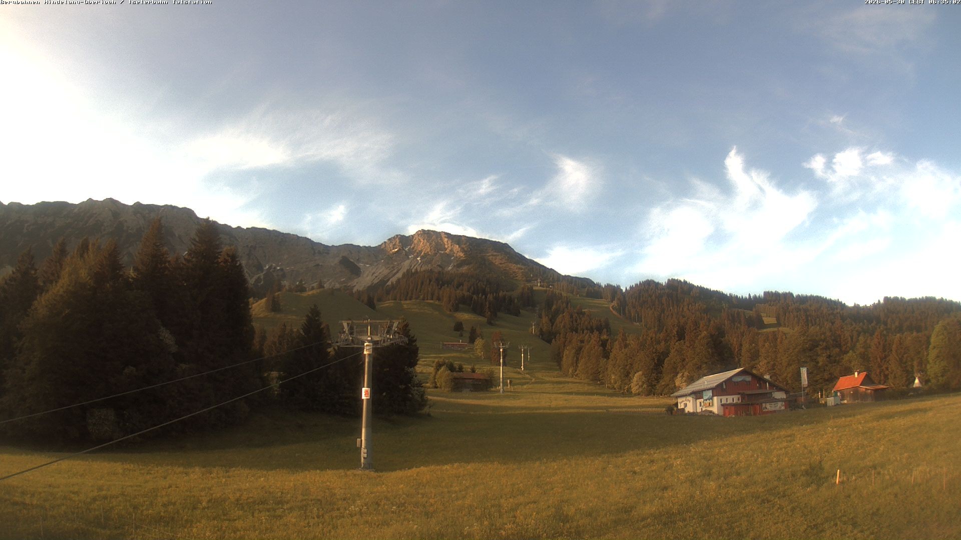Archiv Foto Webcam Oberjoch - Blick zum Iseler