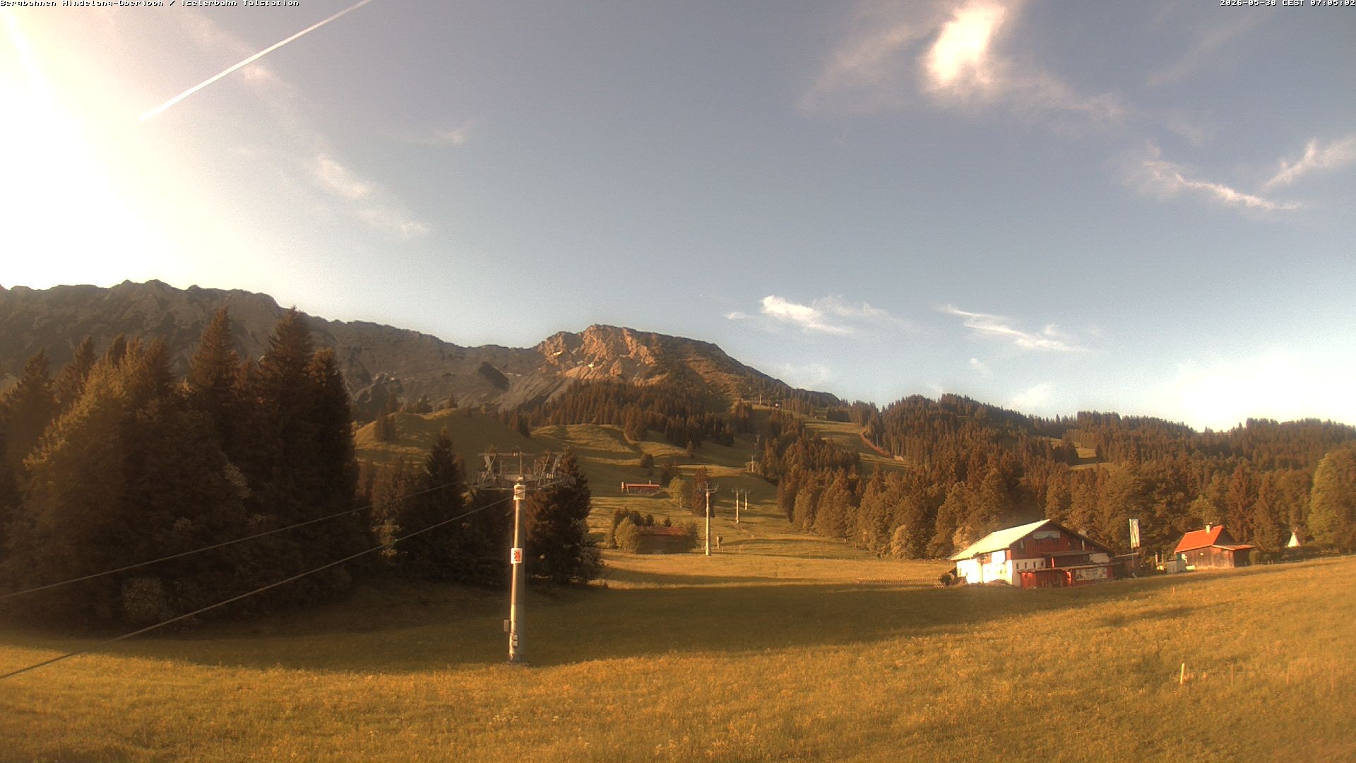 Archiv Foto Webcam Oberjoch - Blick zum Iseler