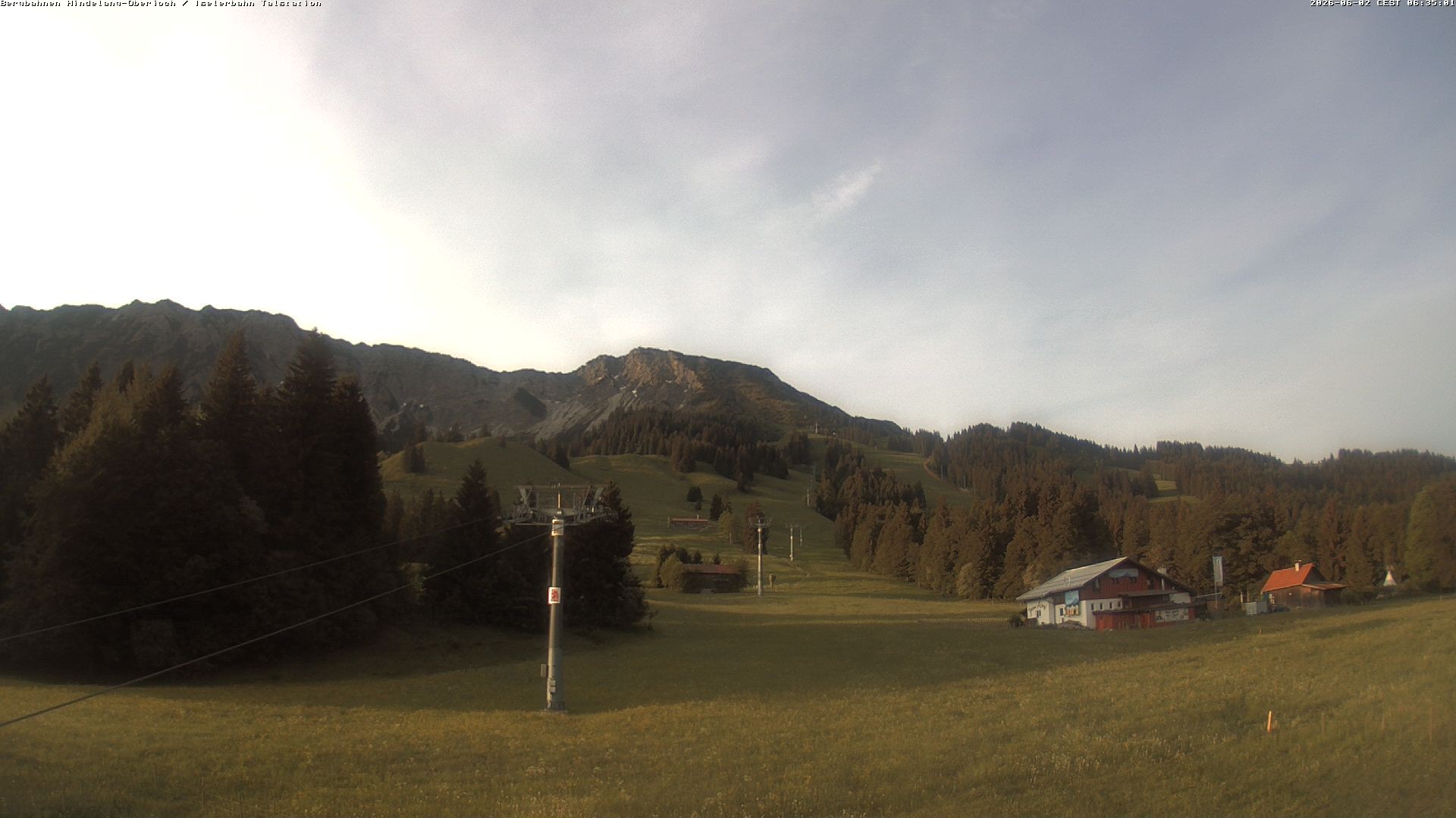 Archiv Foto Webcam Oberjoch - Blick zum Iseler