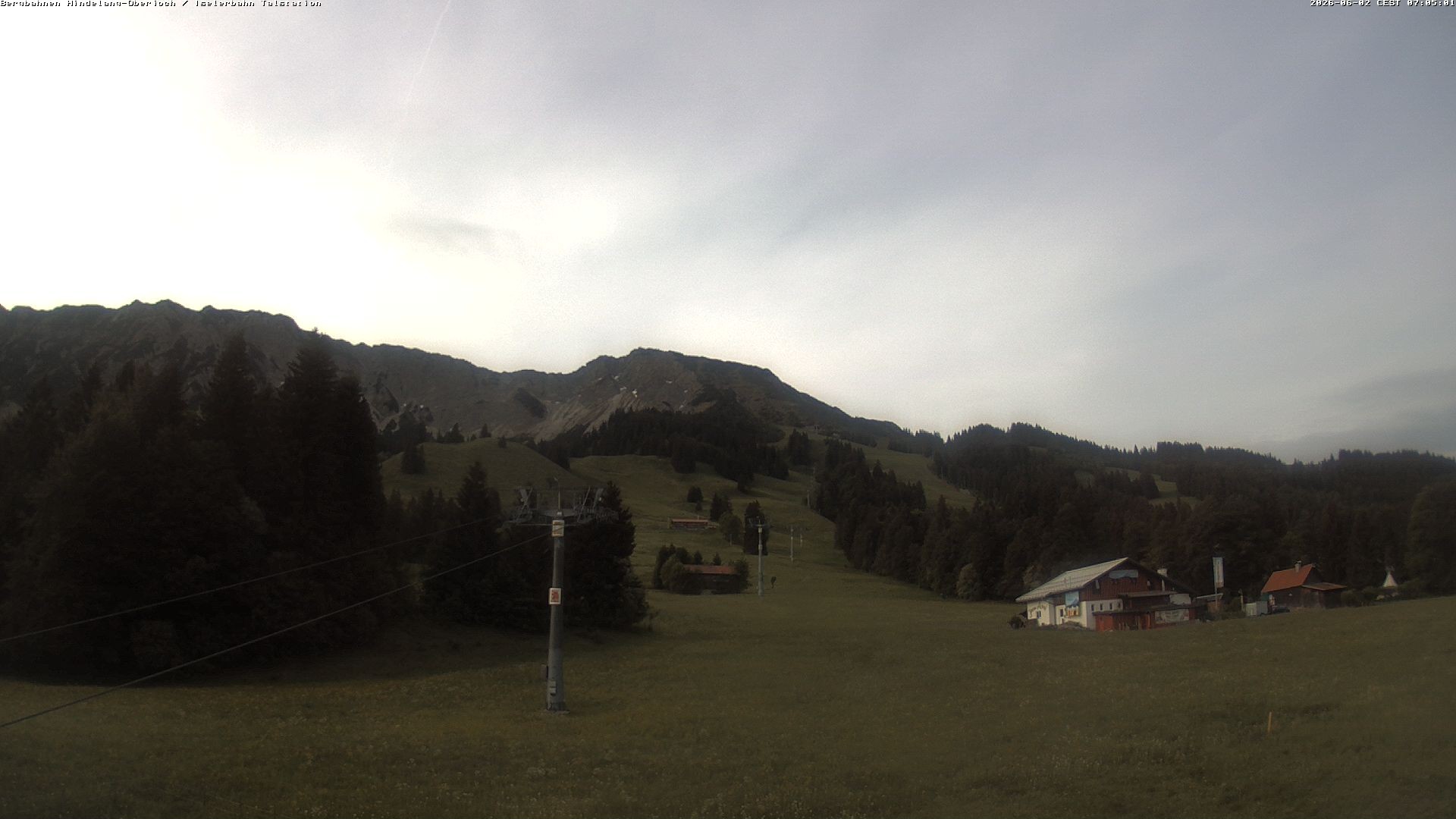Archiv Foto Webcam Oberjoch - Blick zum Iseler