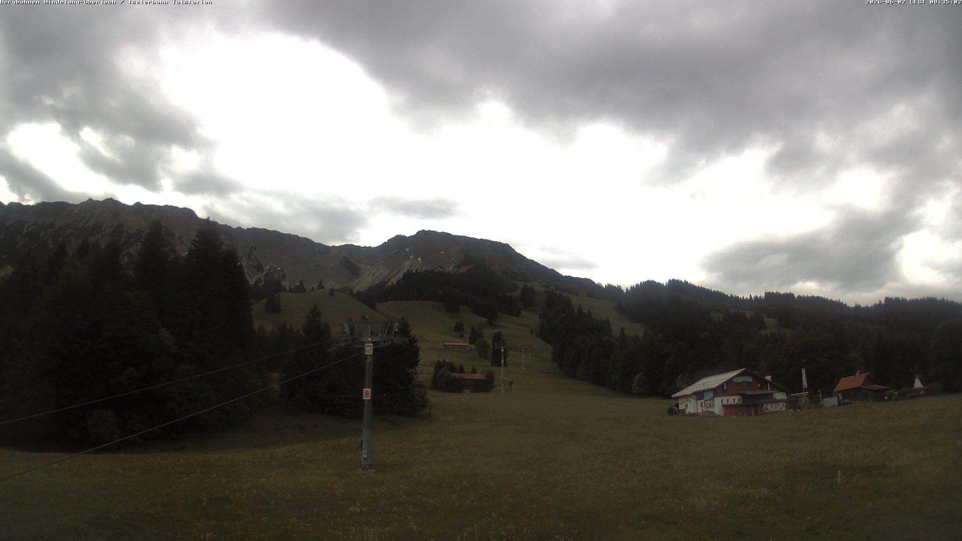 Archiv Foto Webcam Oberjoch - Blick zum Iseler