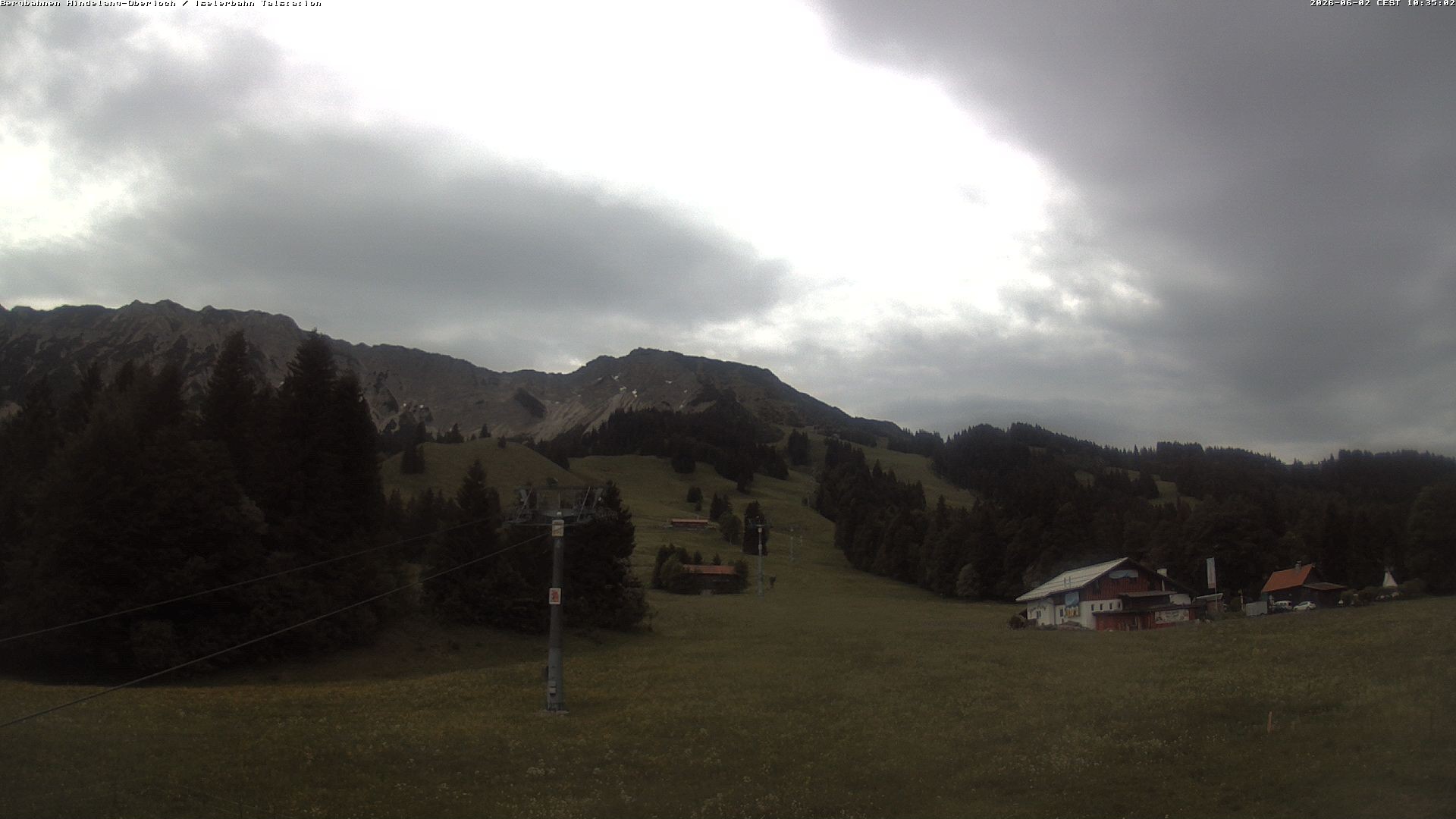 Archiv Foto Webcam Oberjoch - Blick zum Iseler