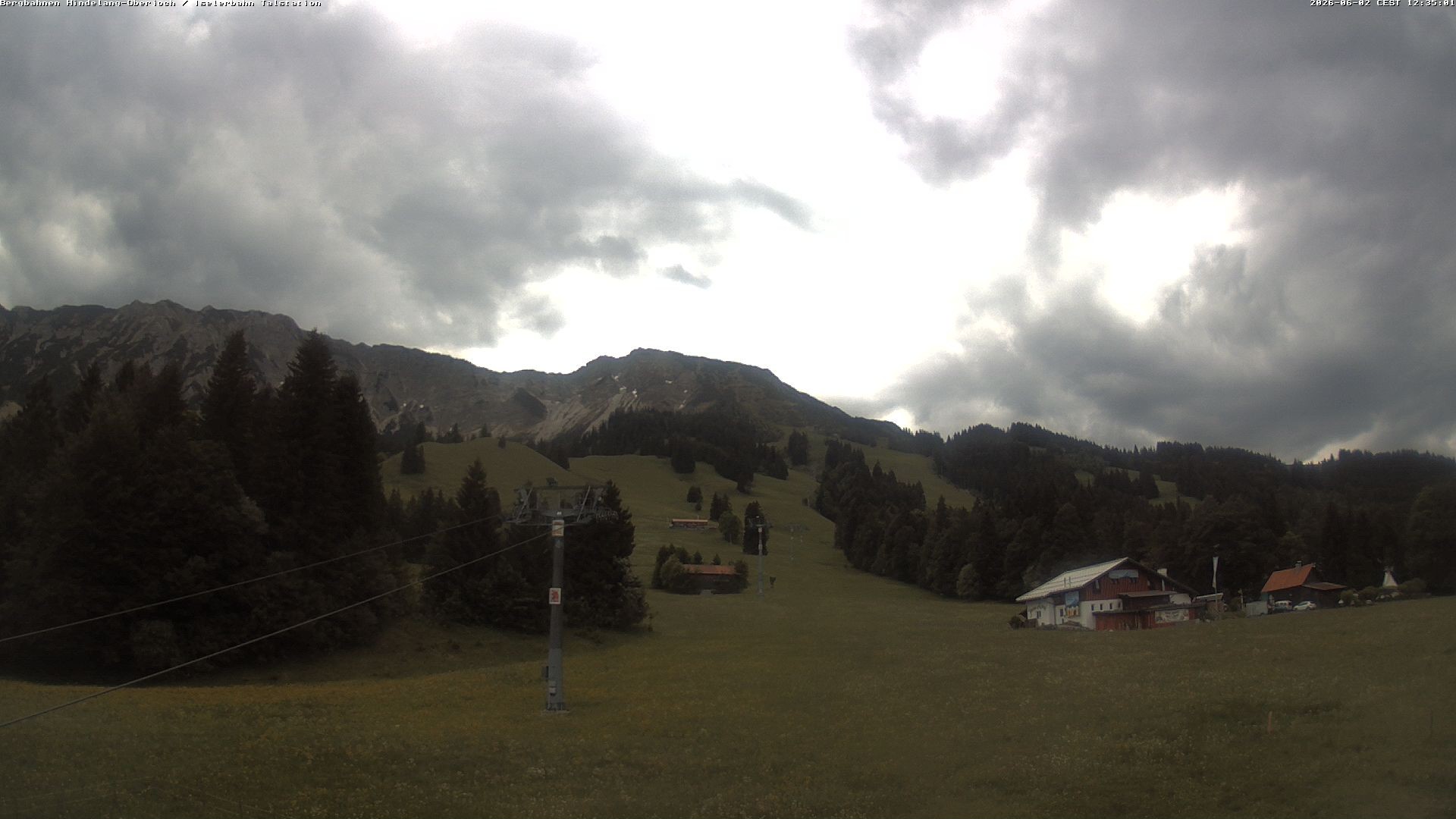 Archiv Foto Webcam Oberjoch - Blick zum Iseler