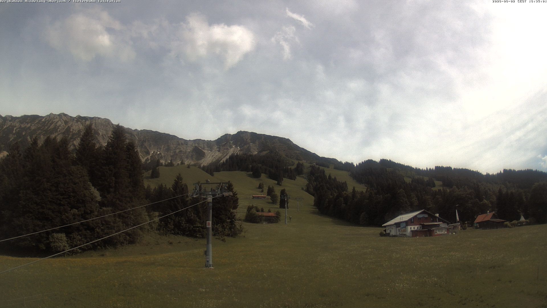 Archiv Foto Webcam Oberjoch - Blick zum Iseler