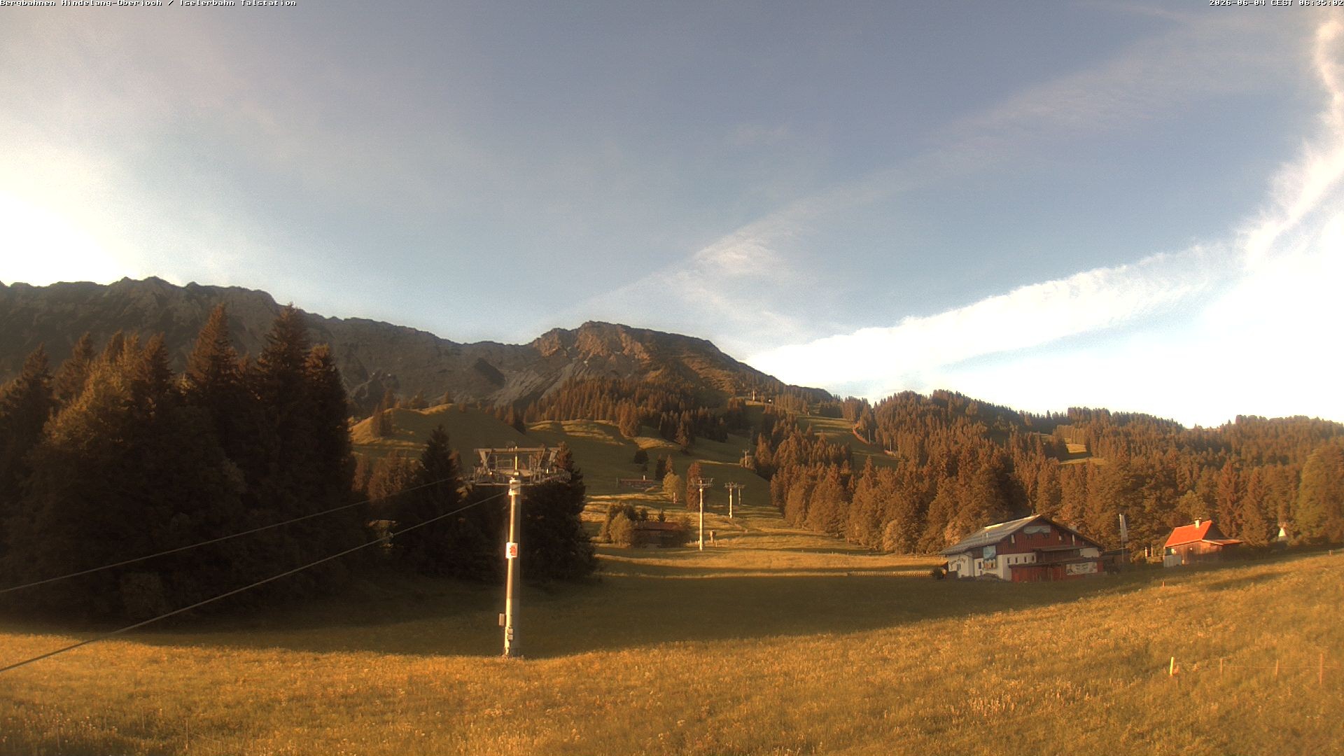 Archiv Foto Webcam Oberjoch - Blick zum Iseler