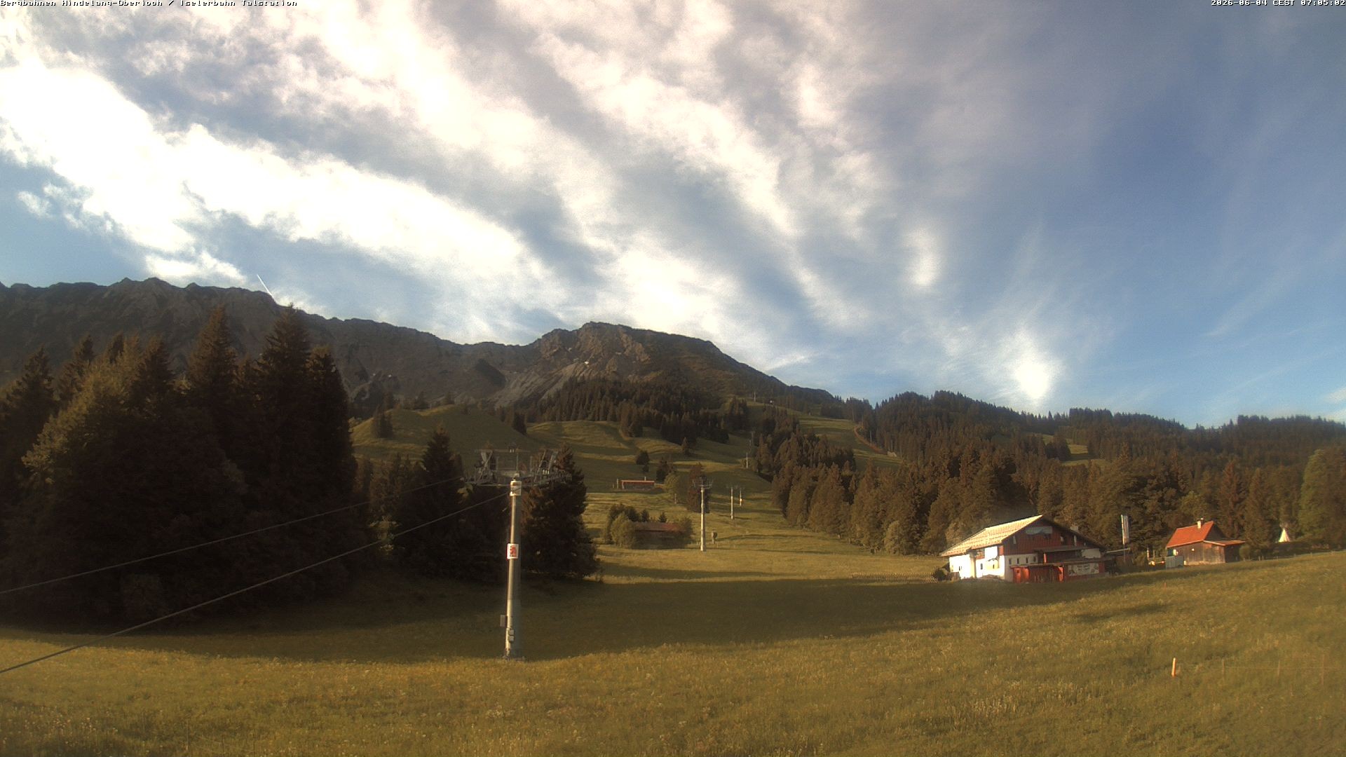 Archiv Foto Webcam Oberjoch - Blick zum Iseler