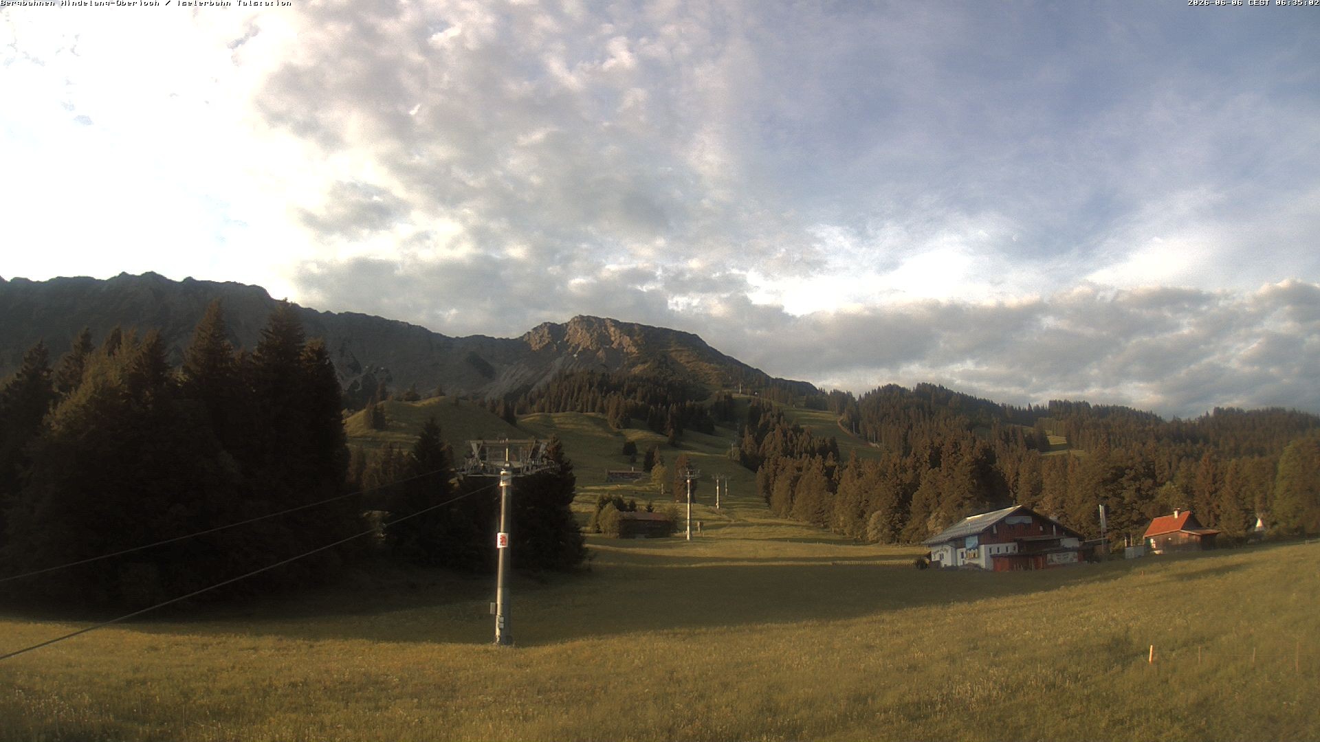 Archiv Foto Webcam Oberjoch - Blick zum Iseler