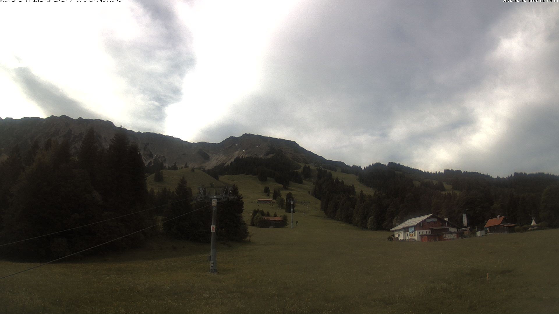 Archiv Foto Webcam Oberjoch - Blick zum Iseler