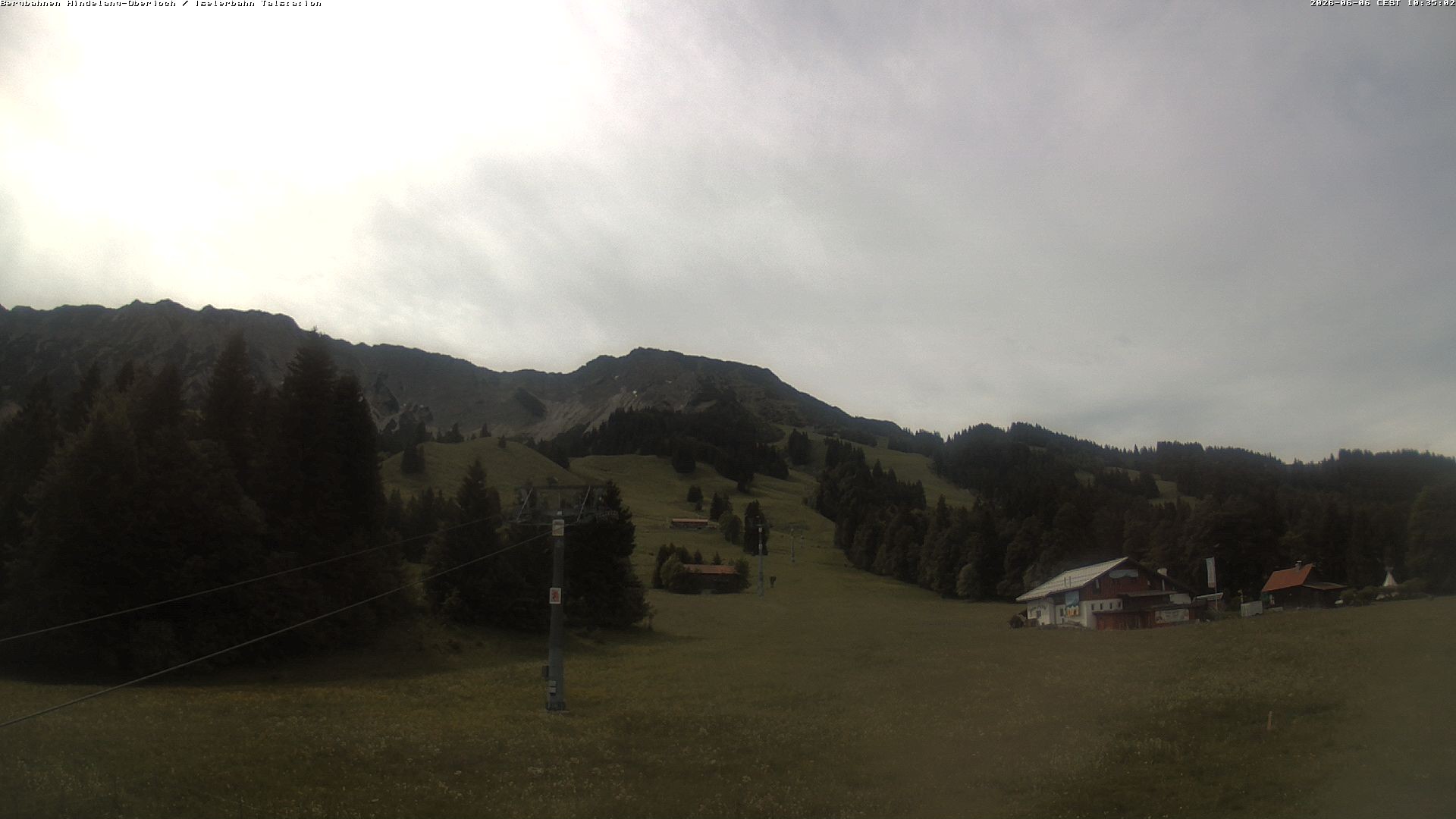 Archiv Foto Webcam Oberjoch - Blick zum Iseler