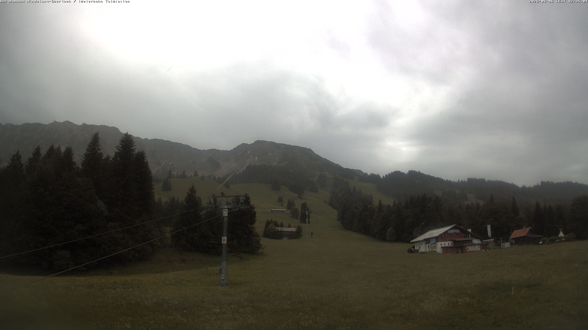 Archiv Foto Webcam Oberjoch - Blick zum Iseler