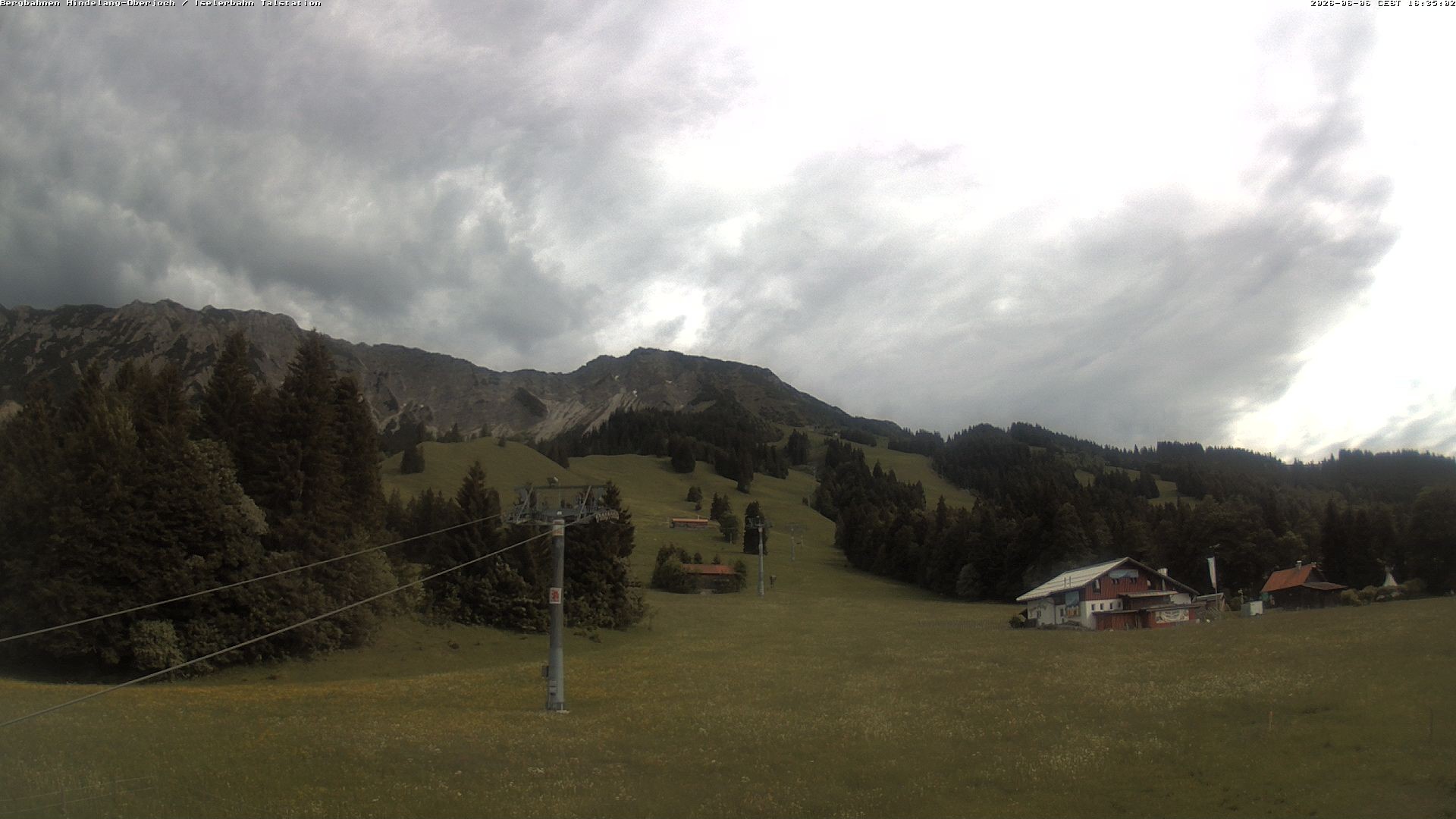 Archiv Foto Webcam Oberjoch - Blick zum Iseler