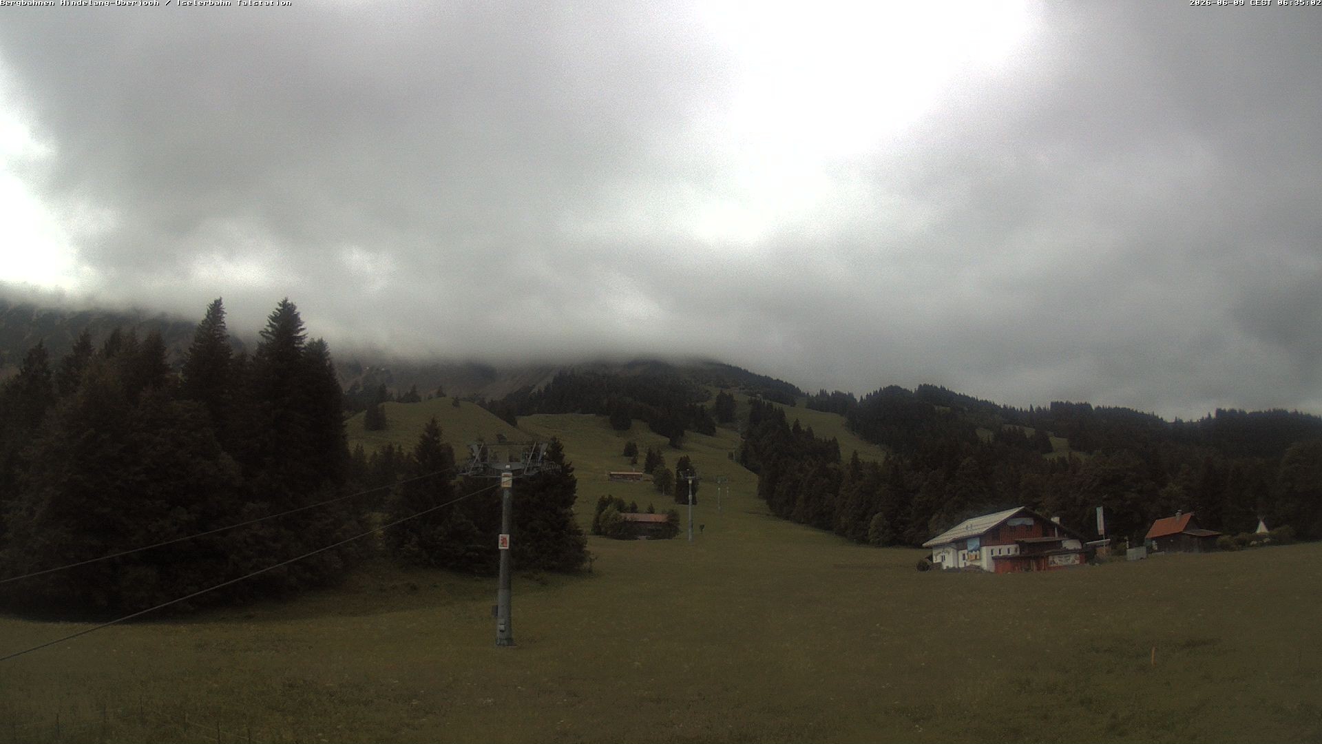 Archiv Foto Webcam Oberjoch - Blick zum Iseler