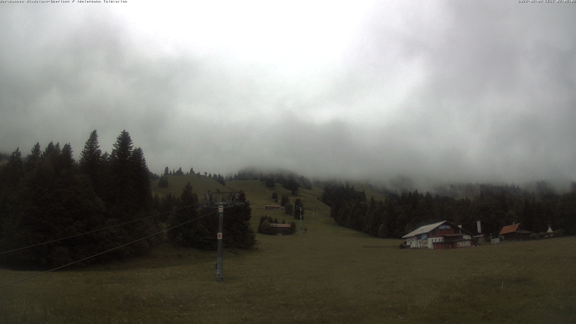 Archiv Foto Webcam Oberjoch - Blick zum Iseler