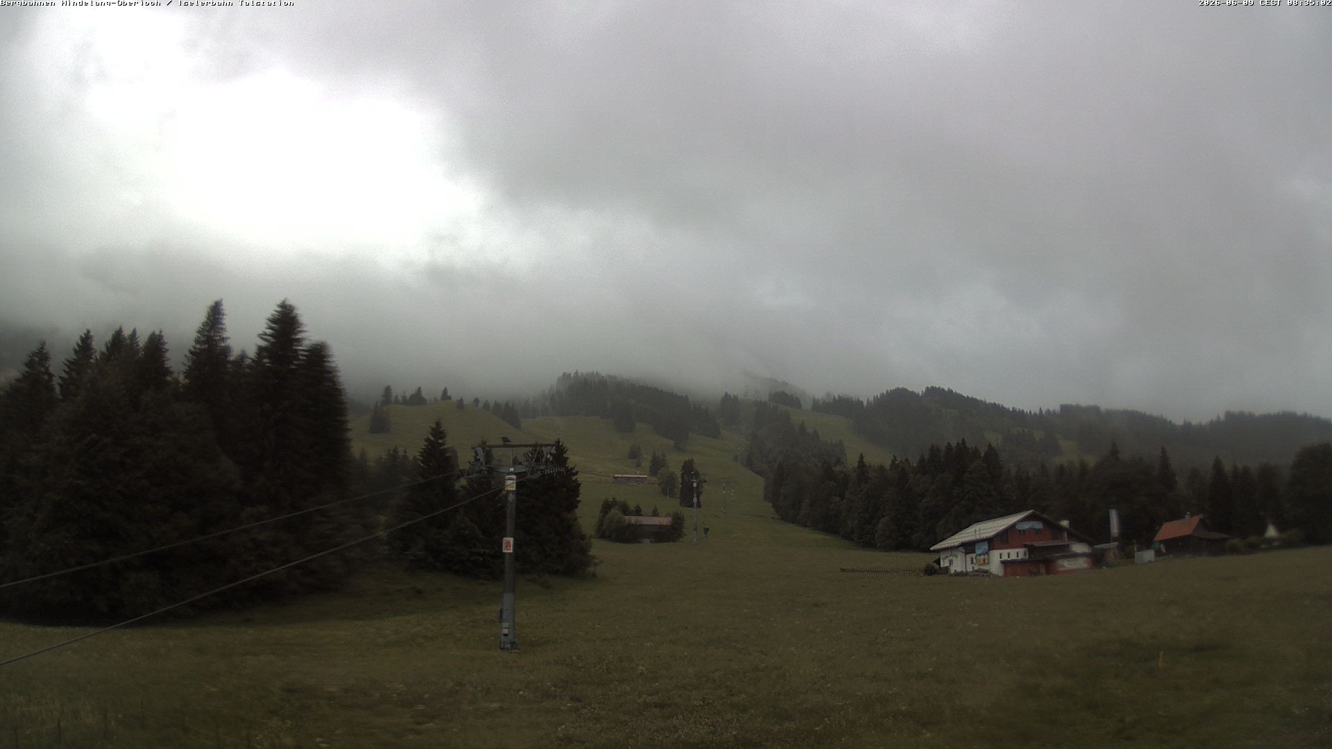 Archiv Foto Webcam Oberjoch - Blick zum Iseler