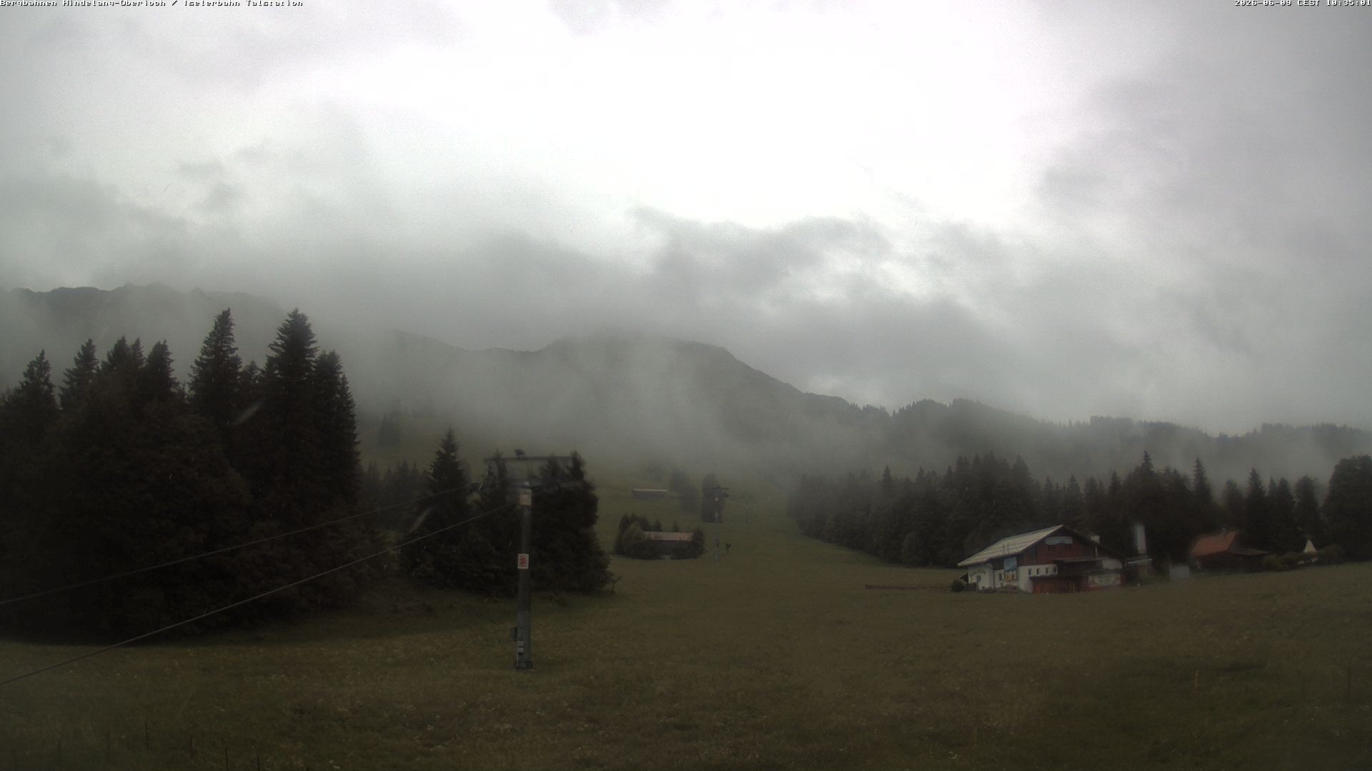 Archiv Foto Webcam Oberjoch - Blick zum Iseler
