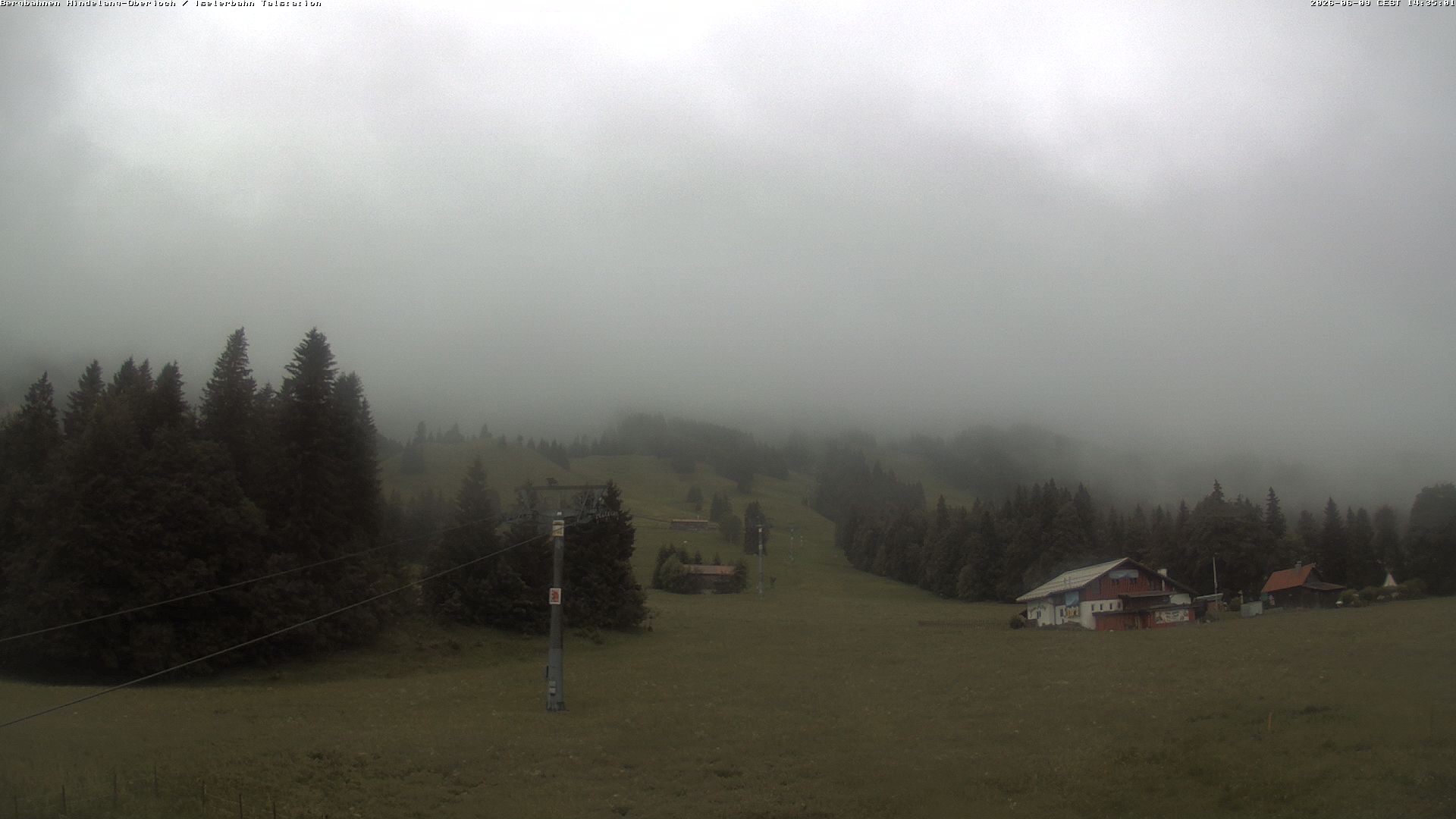 Archiv Foto Webcam Oberjoch - Blick zum Iseler