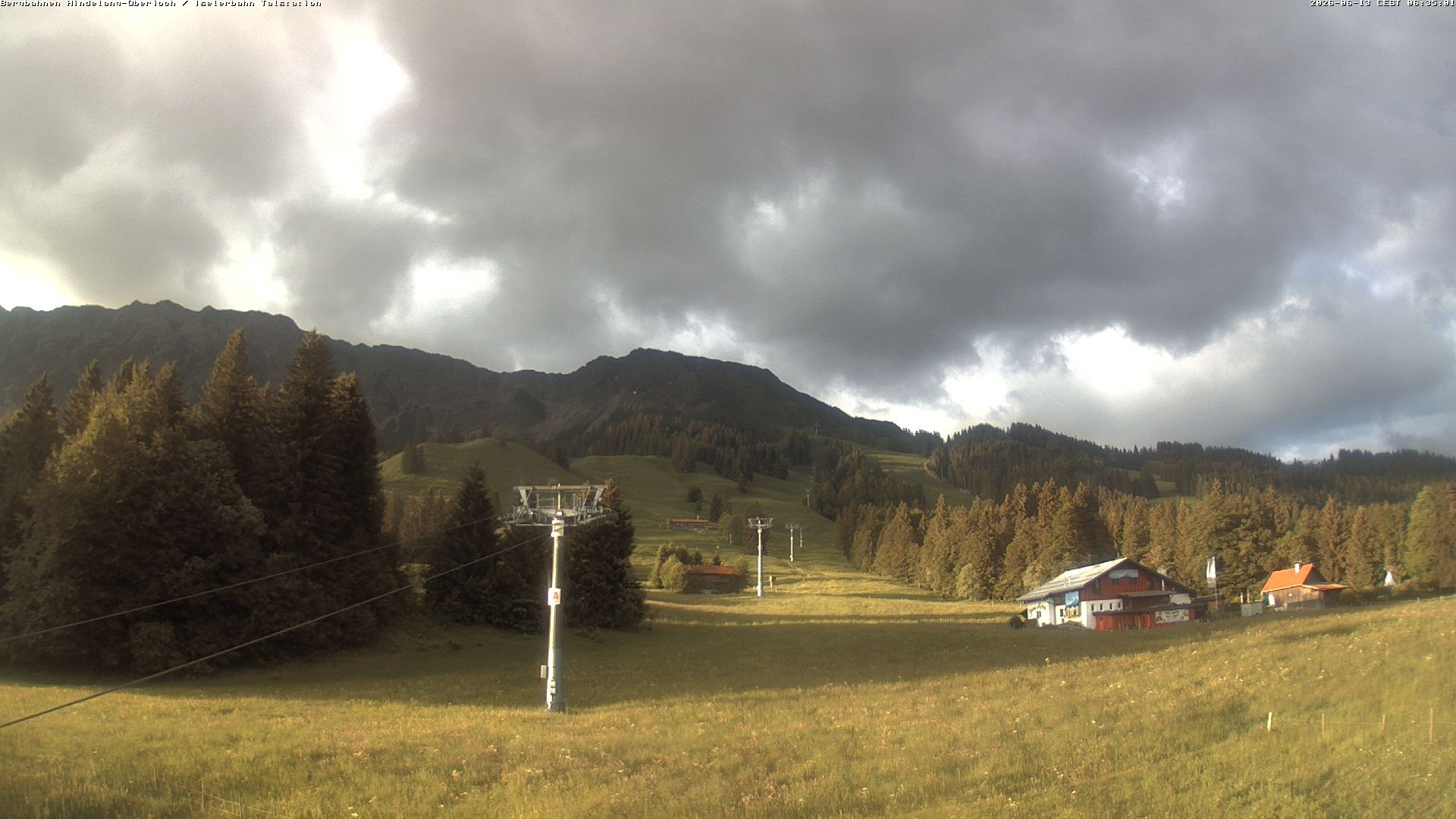 Archiv Foto Webcam Oberjoch - Blick zum Iseler